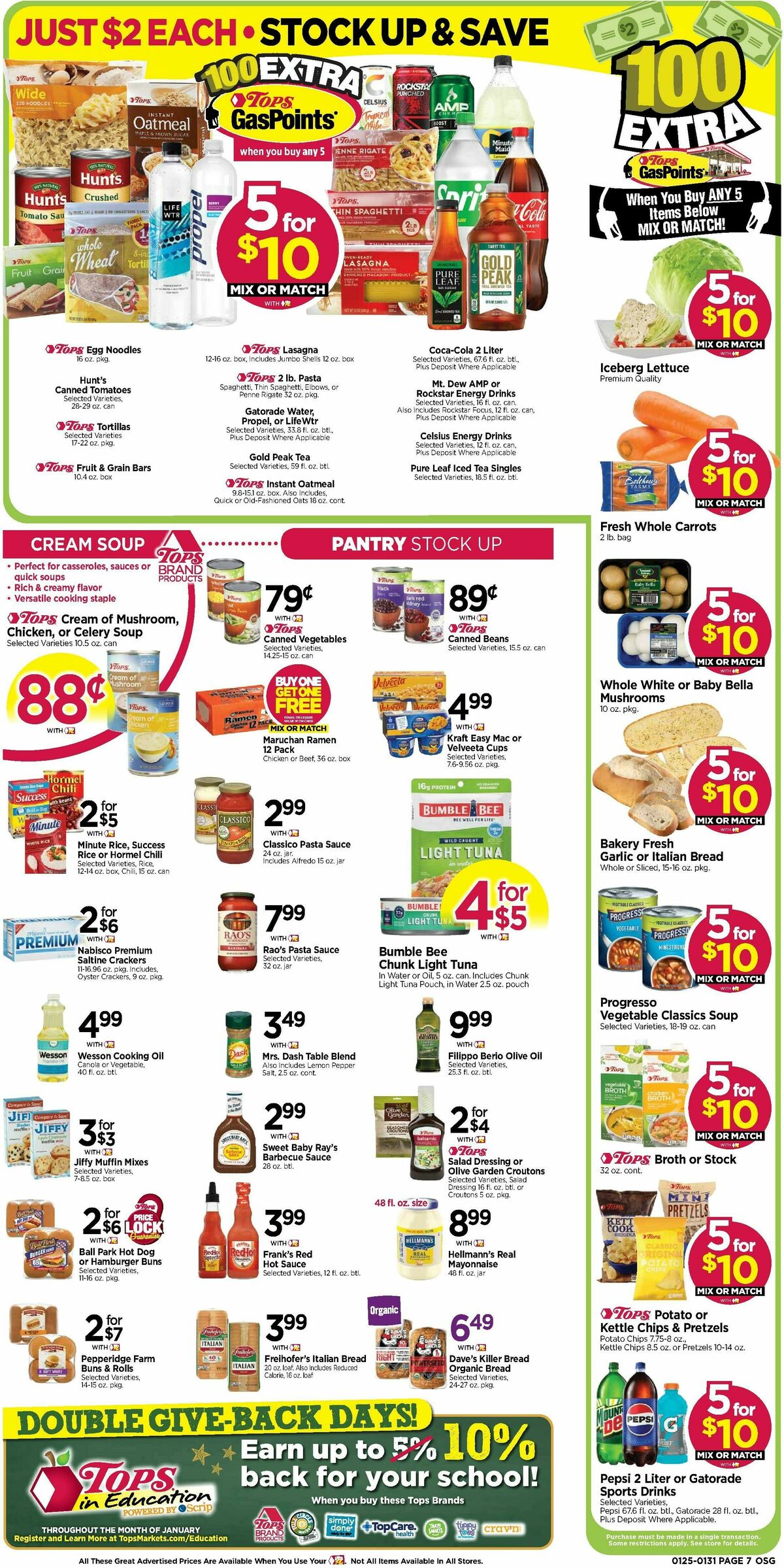 Tops Friendly Markets Weekly Ad from January 25