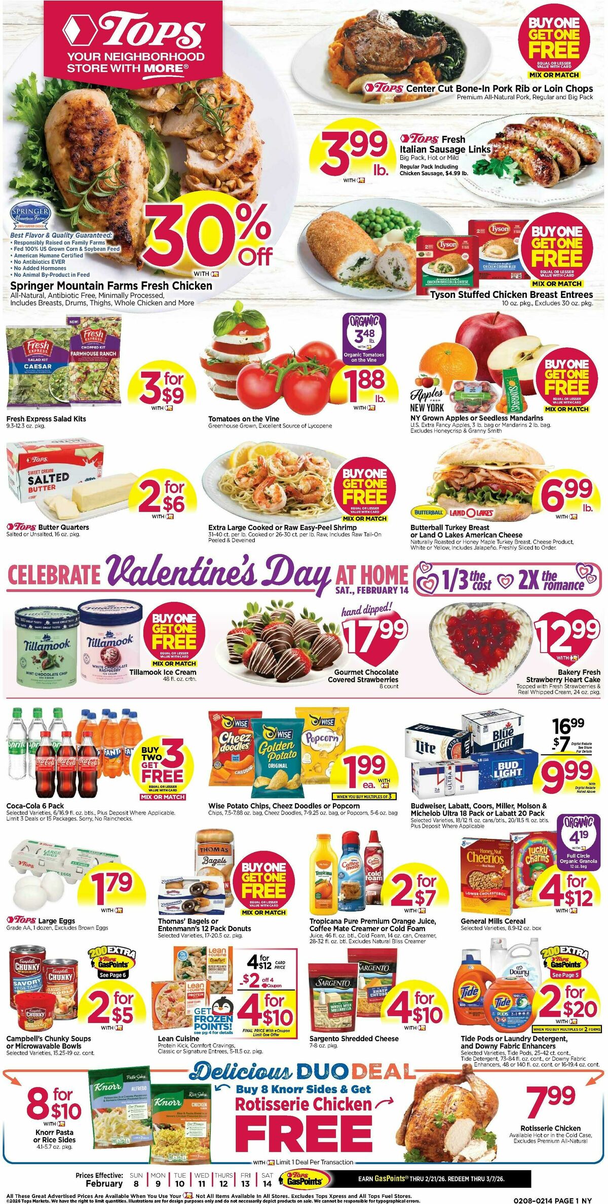 Tops Friendly Markets Weekly Ad from February 8