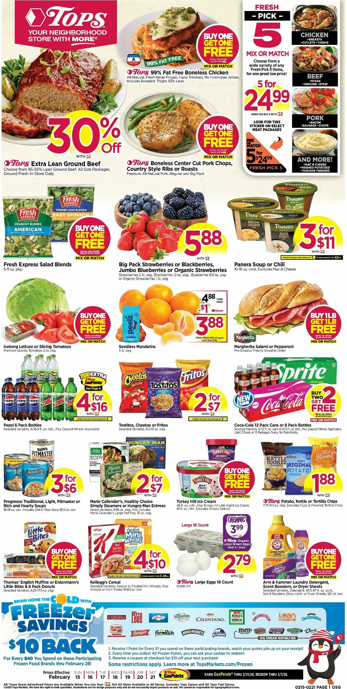 Tops Friendly Markets Weekly Ad from February 15