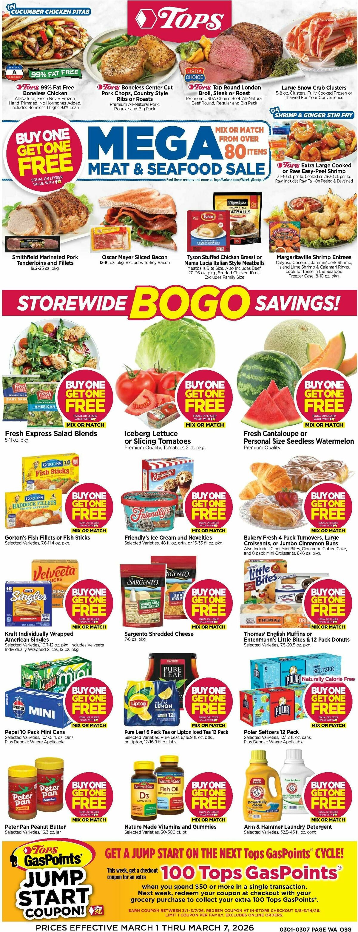 Tops Friendly Markets Weekly Ad from March 1
