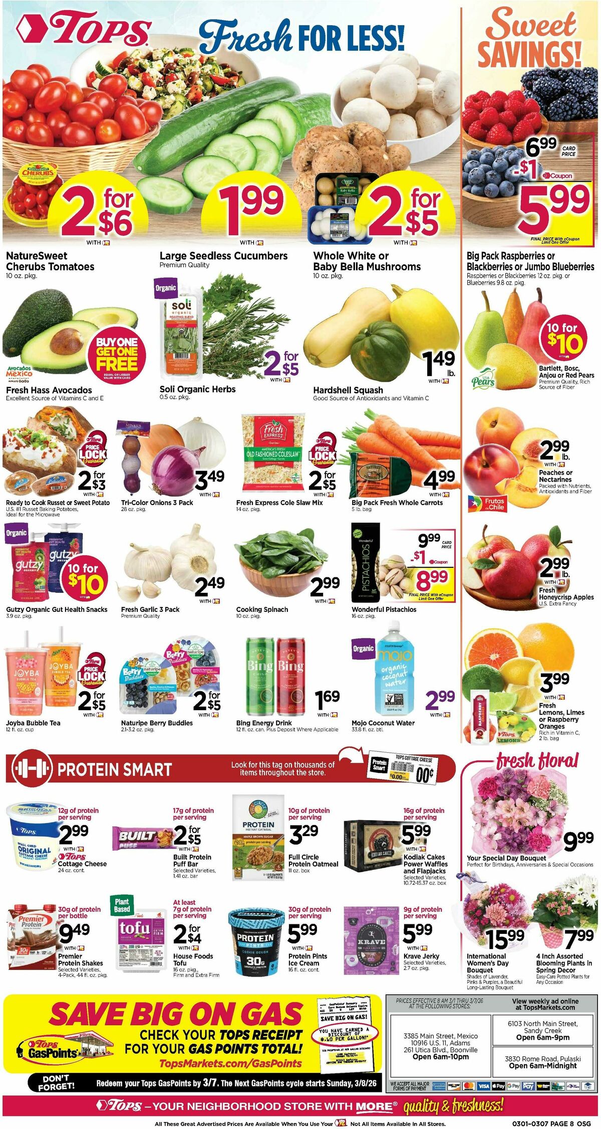 Tops Friendly Markets Weekly Ad from March 1