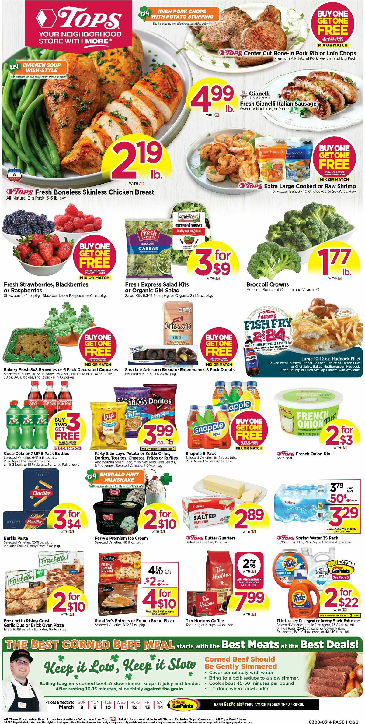 Tops Friendly Markets Weekly Ad from March 8