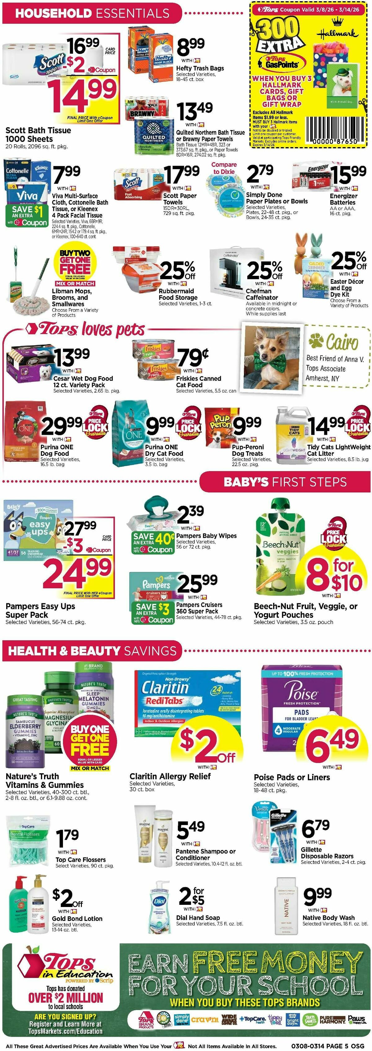 Tops Friendly Markets Weekly Ad from March 8