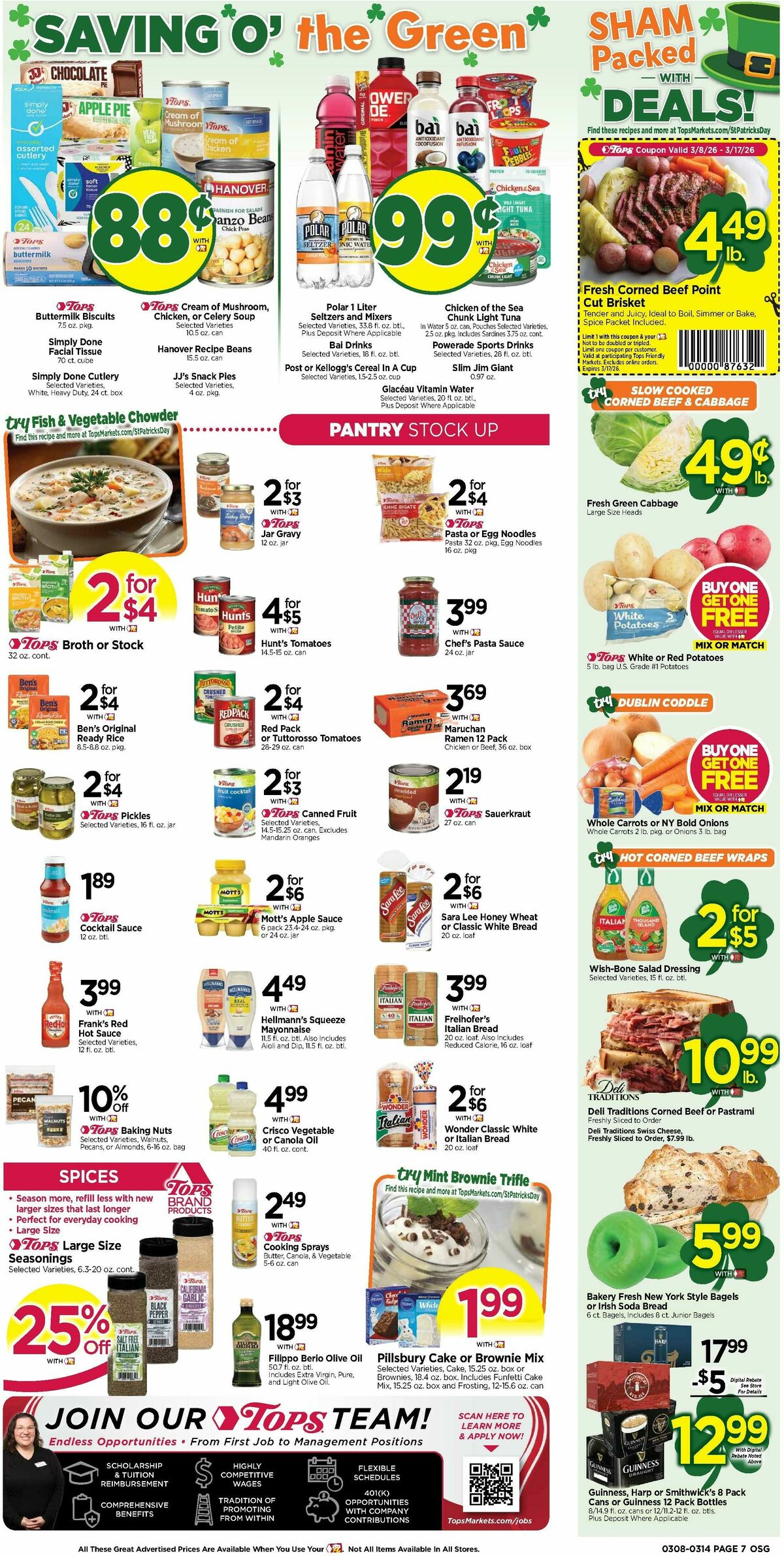 Tops Friendly Markets Weekly Ad from March 8