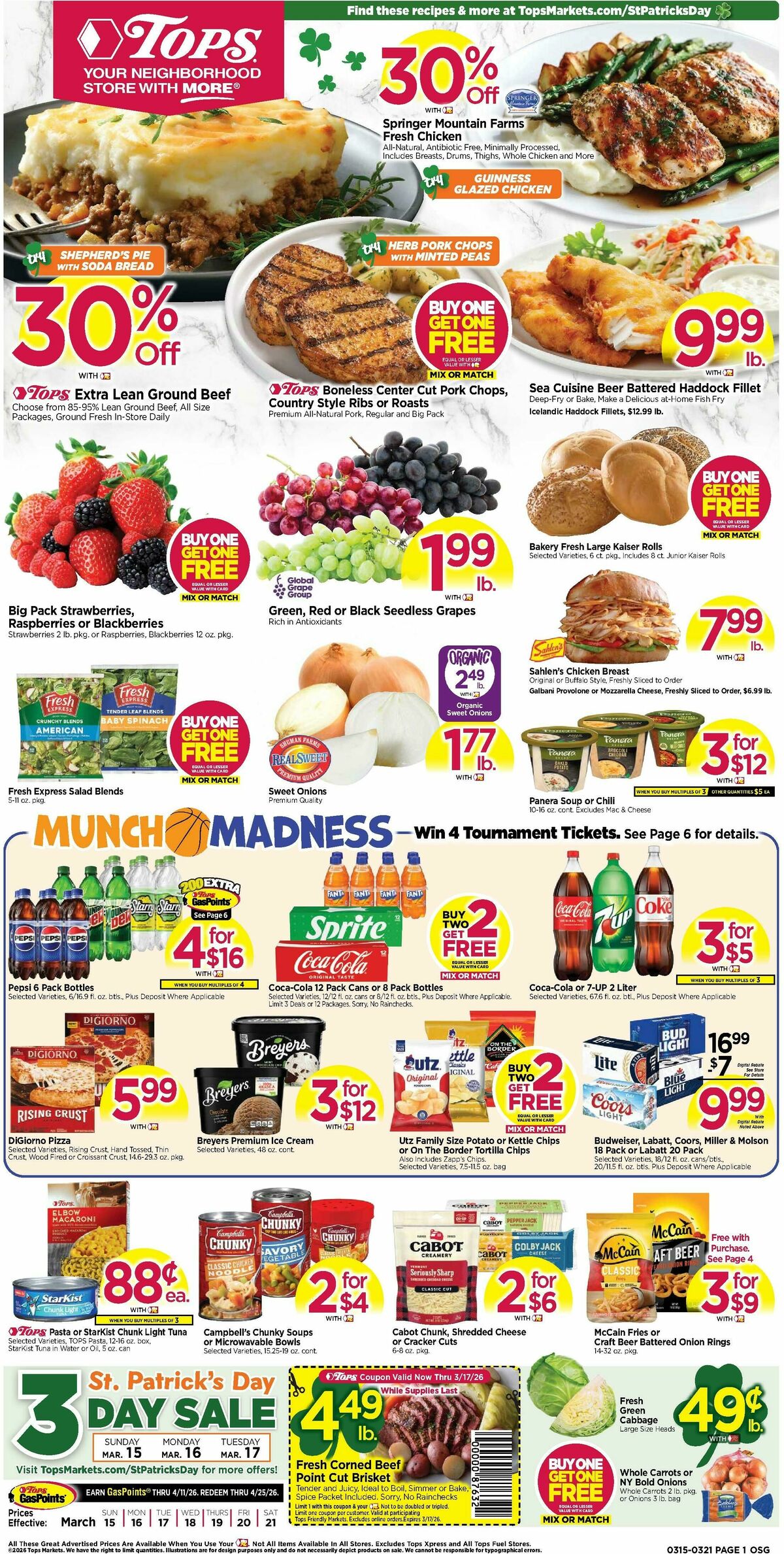 Tops Friendly Markets Weekly Ad from March 15