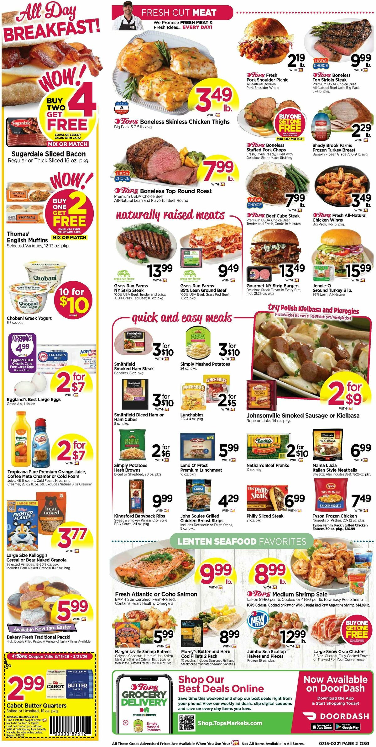 Tops Friendly Markets Weekly Ad from March 15