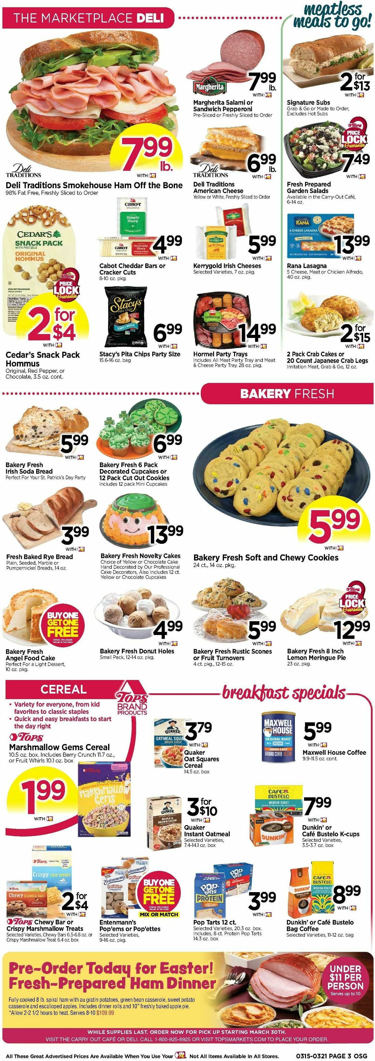 Tops Friendly Markets Weekly Ad from March 15