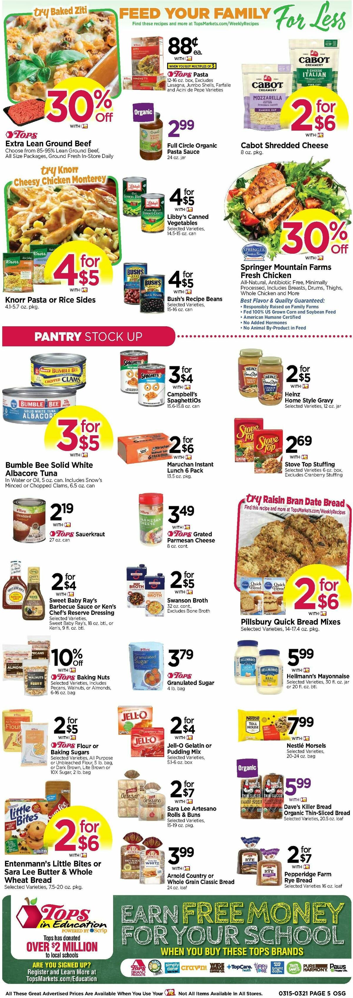 Tops Friendly Markets Weekly Ad from March 15