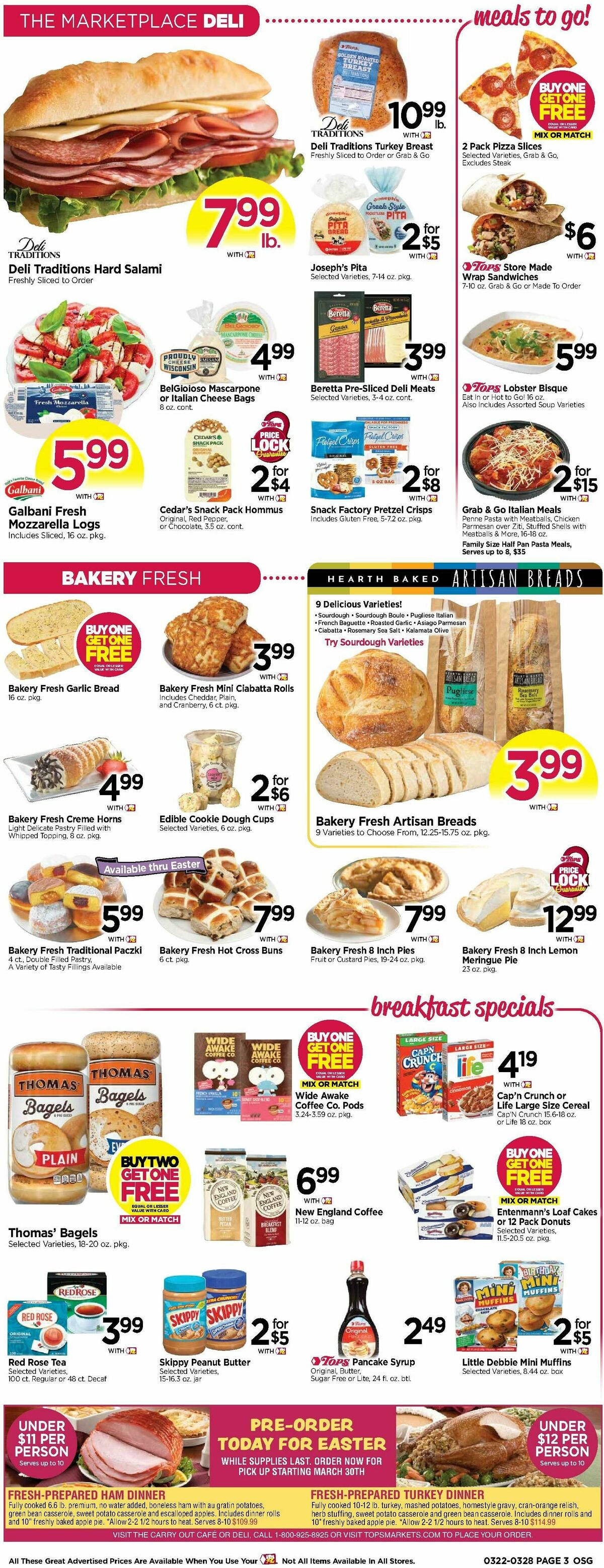 Tops Friendly Markets Weekly Ad from March 22