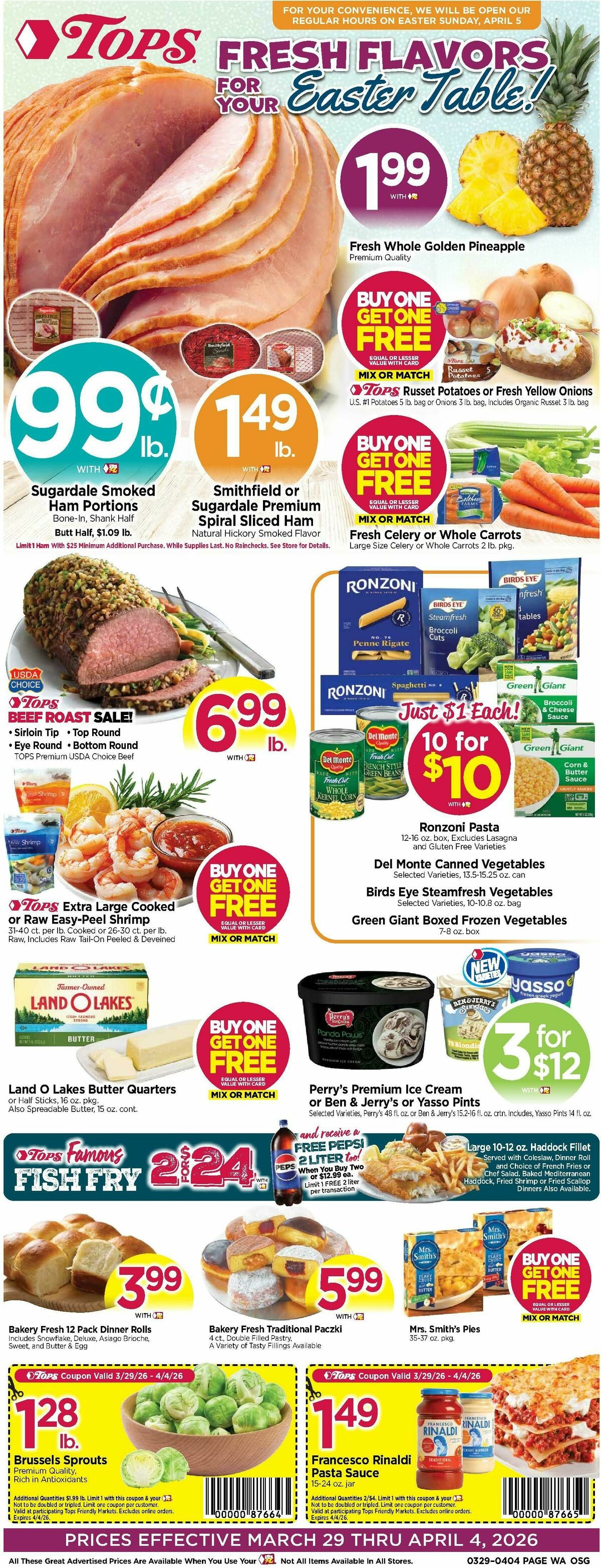 Tops Friendly Markets Weekly Ad from March 29