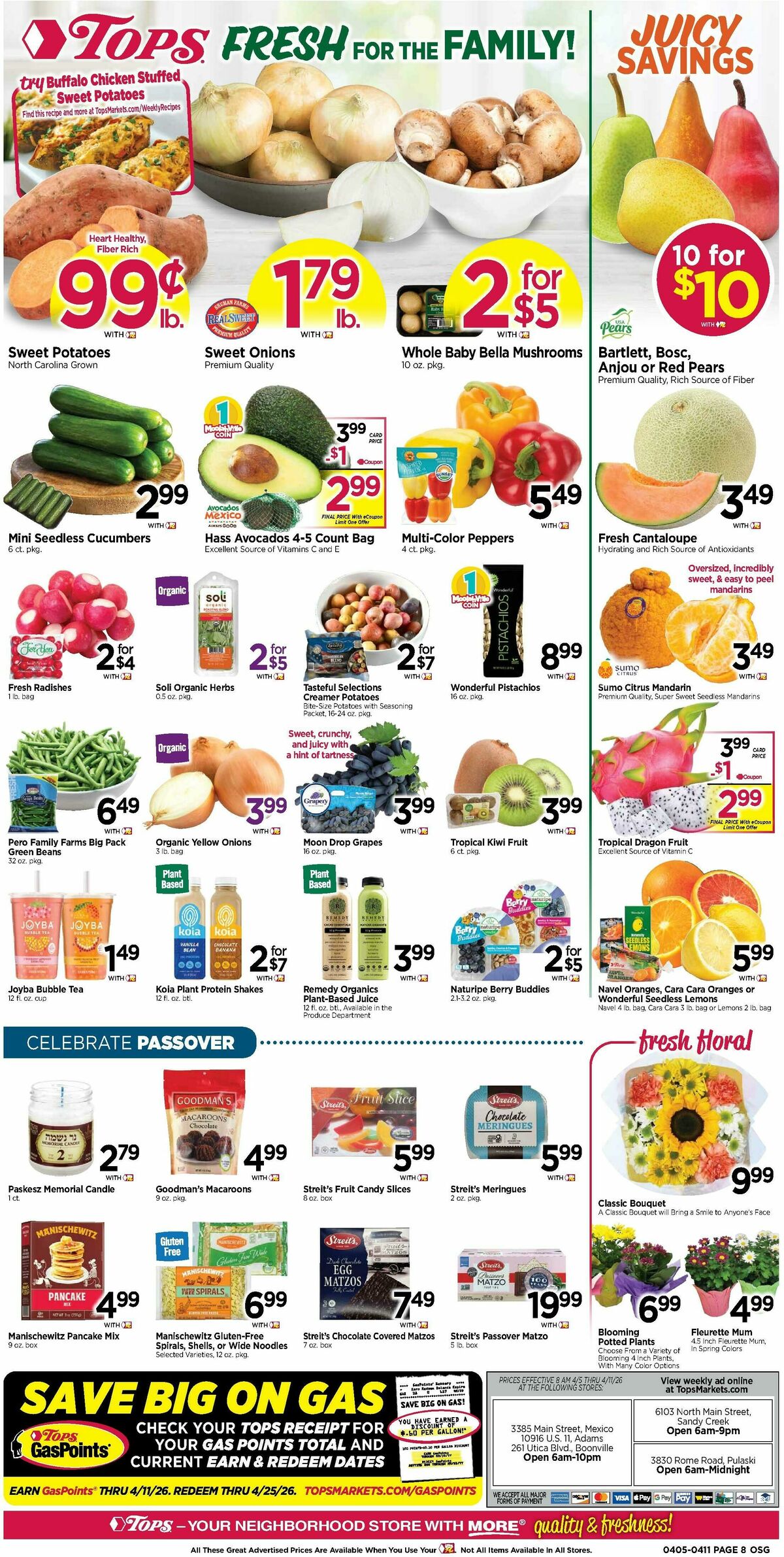 Tops Friendly Markets Weekly Ad from April 5