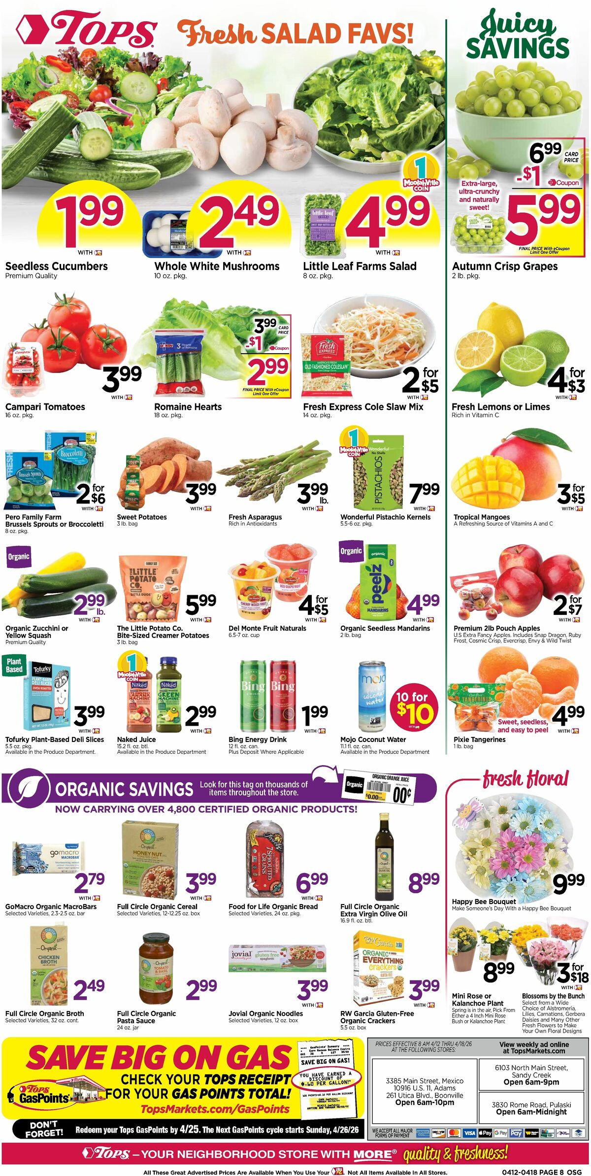 Tops Friendly Markets Weekly Ad from April 12