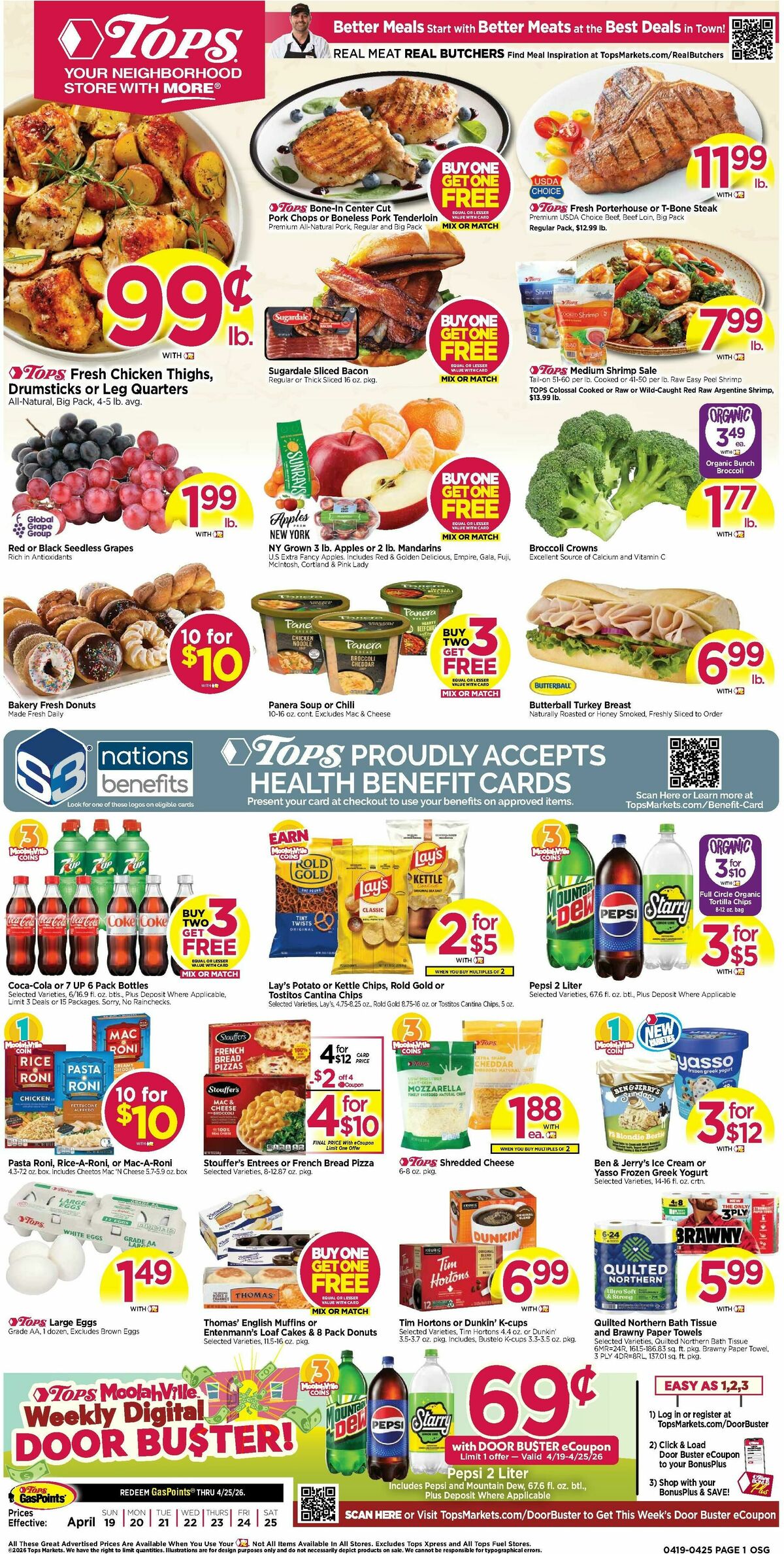 Tops Friendly Markets Weekly Ad from April 19