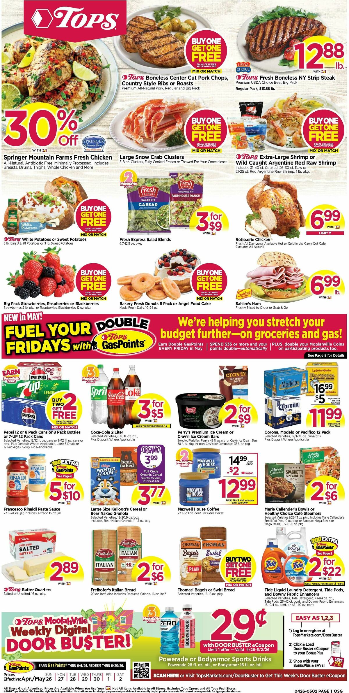 Tops Friendly Markets Weekly Ad from April 26