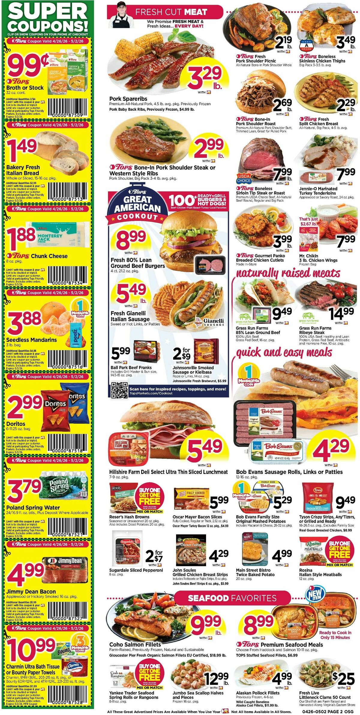 Tops Friendly Markets Weekly Ad from April 26