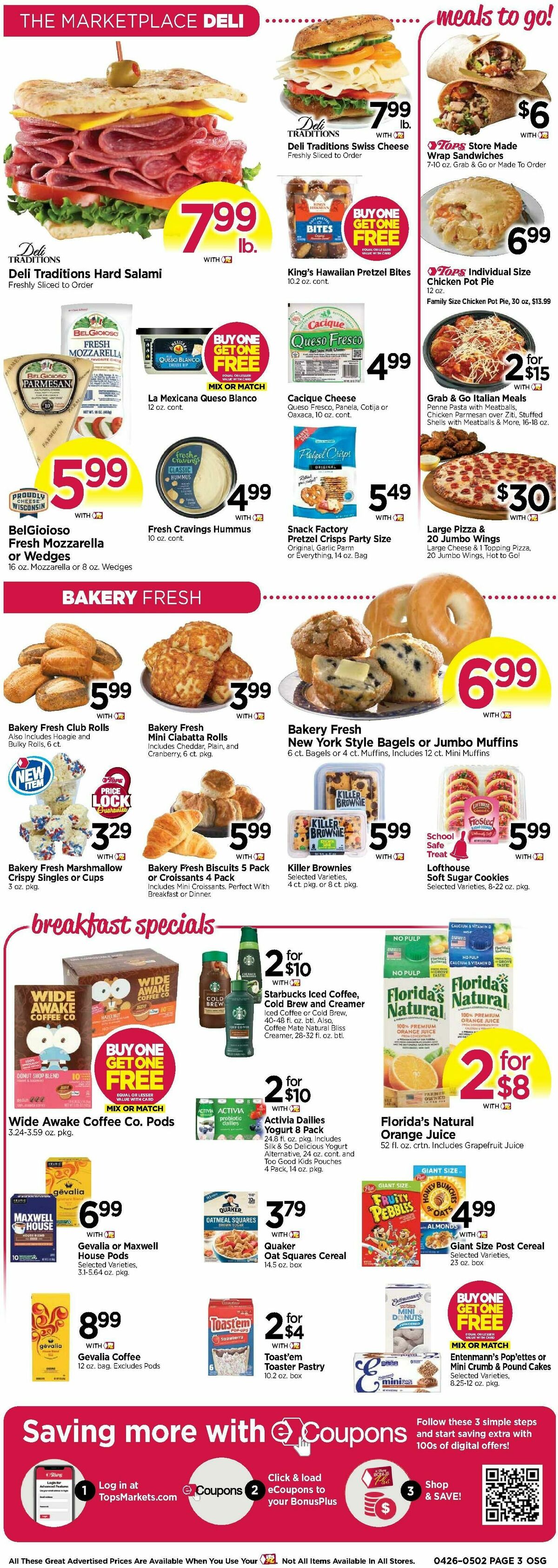 Tops Friendly Markets Weekly Ad from April 26