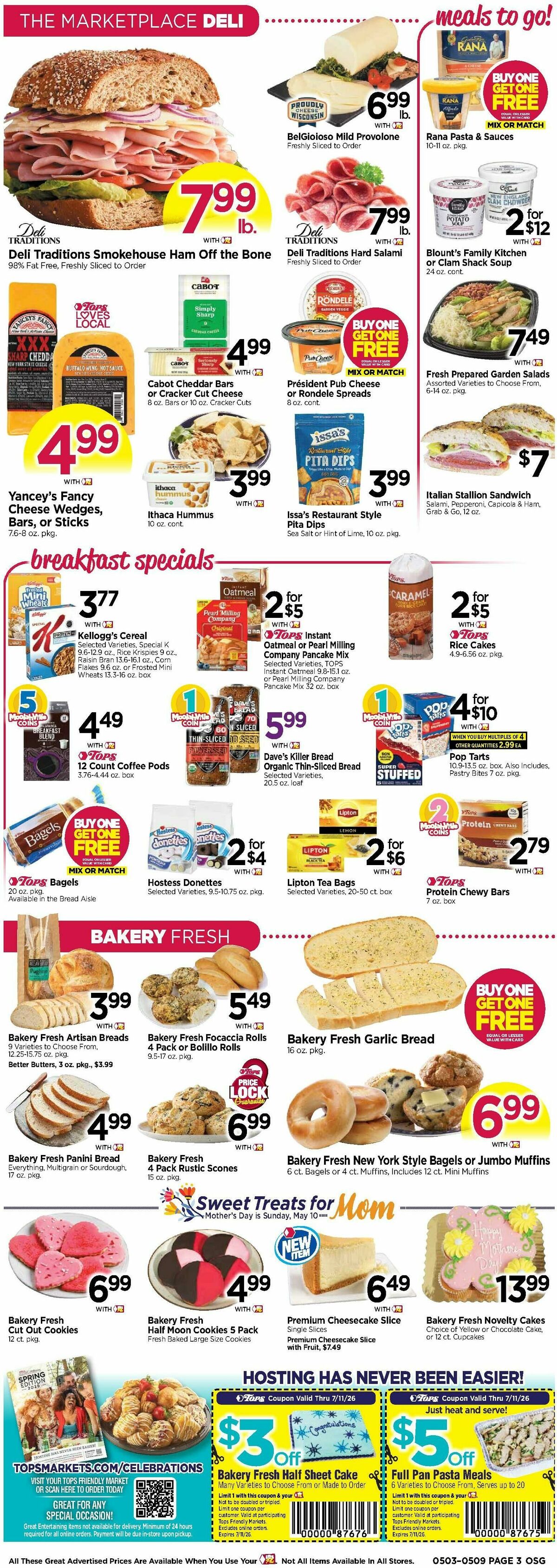 Tops Friendly Markets Weekly Ad from May 3
