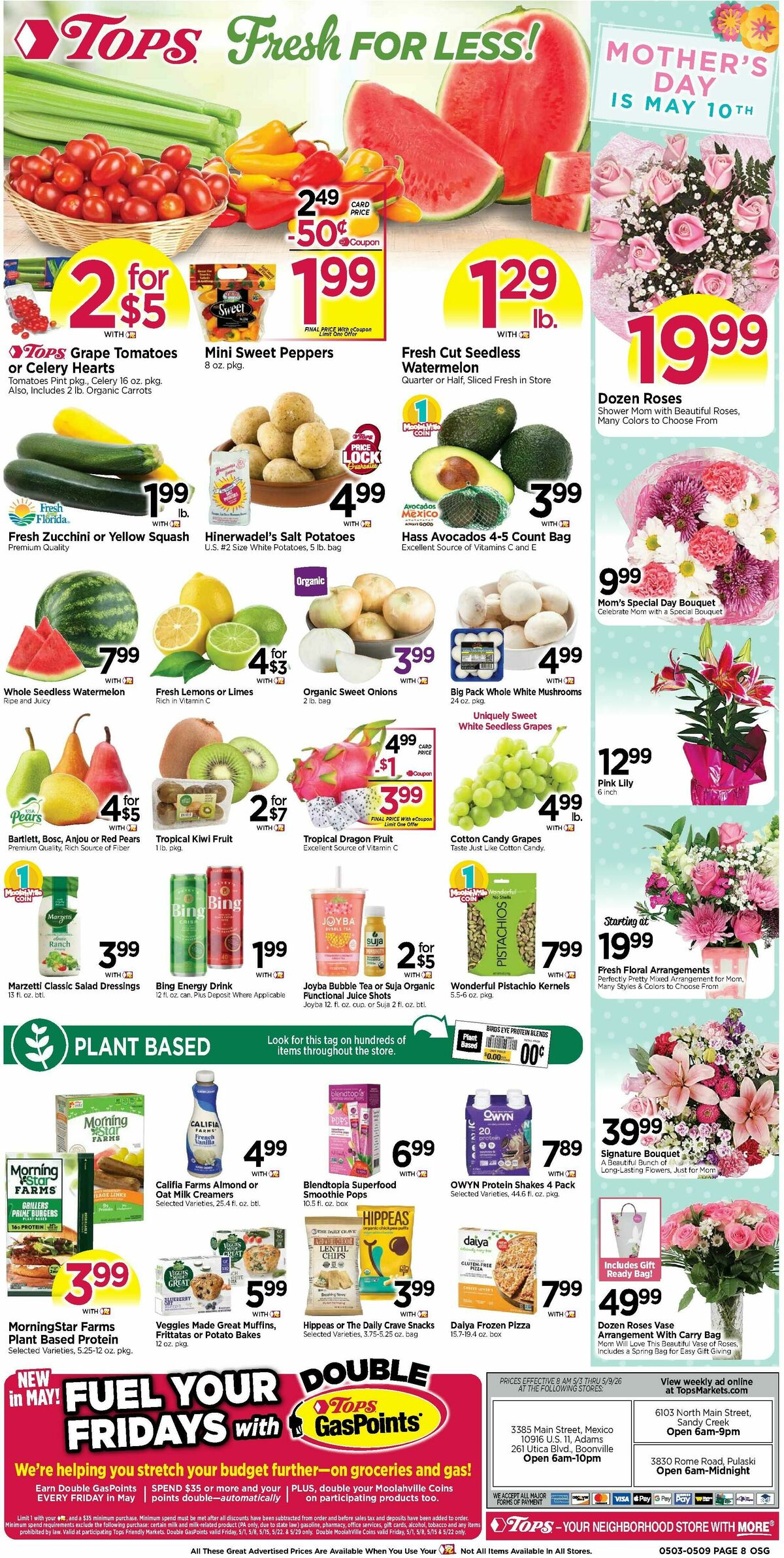 Tops Friendly Markets Weekly Ad from May 3
