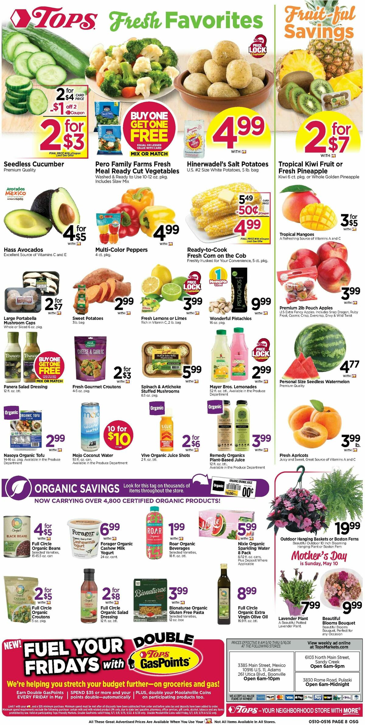 Tops Friendly Markets Weekly Ad from May 10
