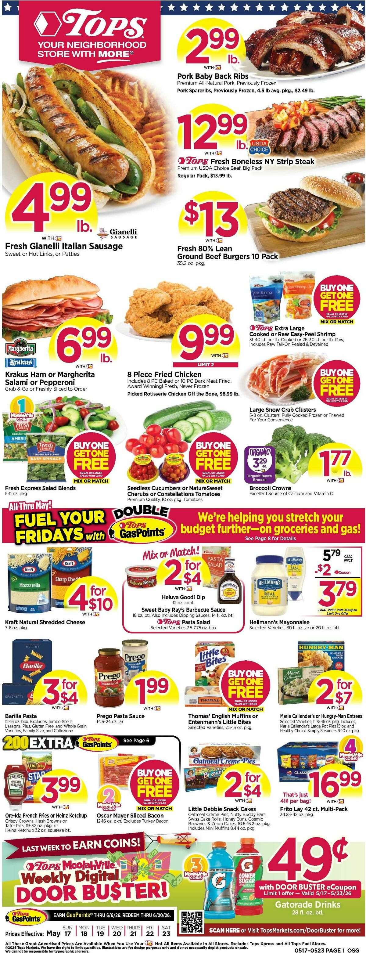 Tops Friendly Markets Weekly Ad from May 17