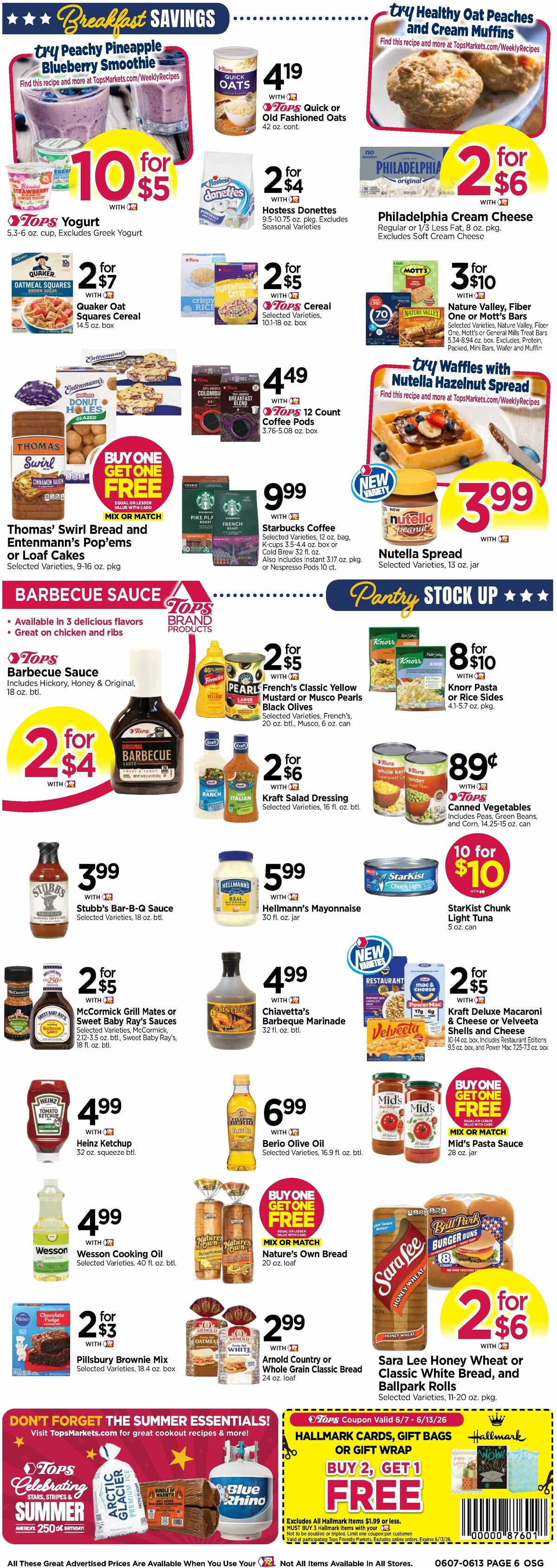 Tops Friendly Markets Weekly Ad from June 7