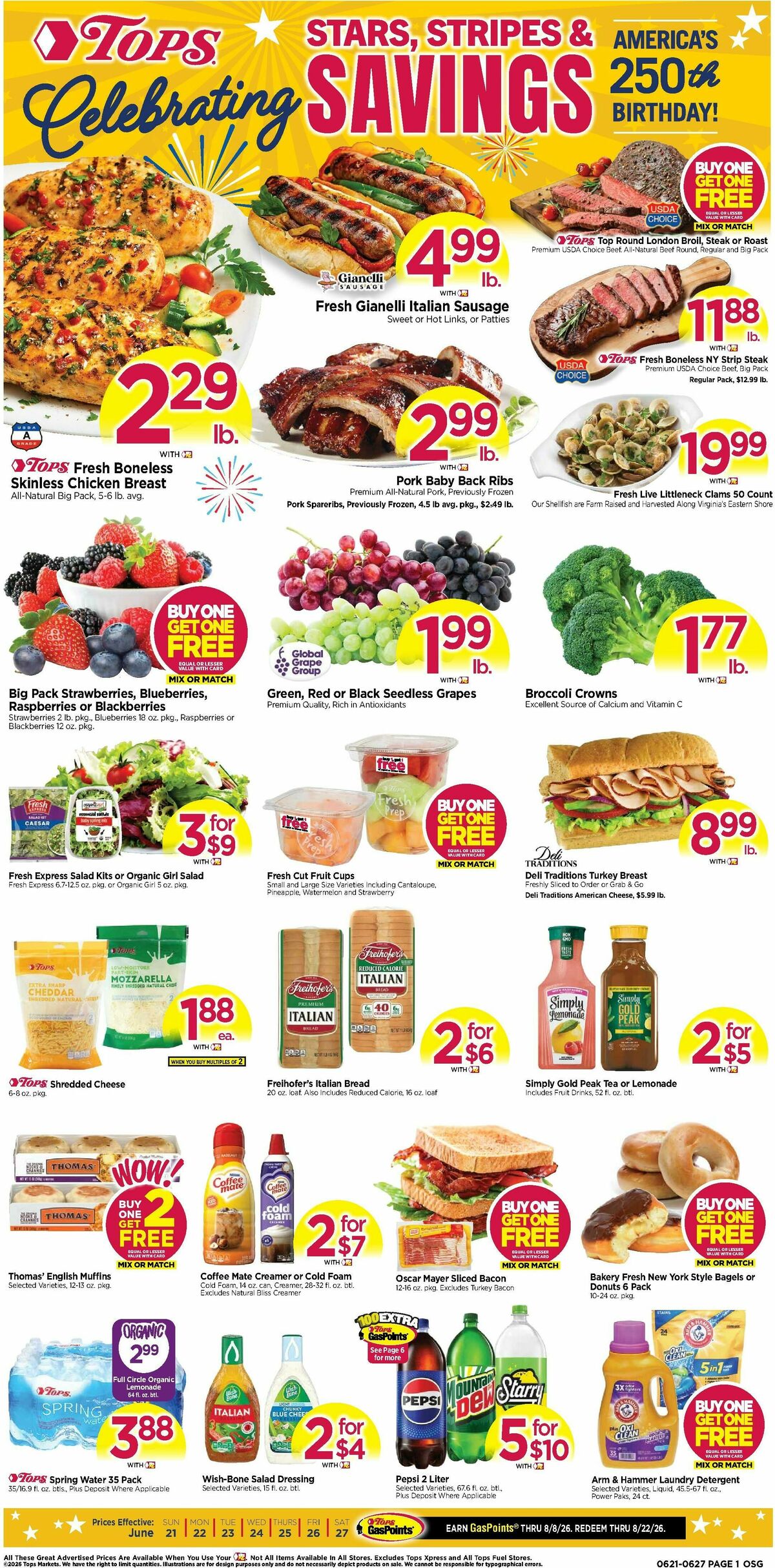Tops Friendly Markets Weekly Ad from June 21