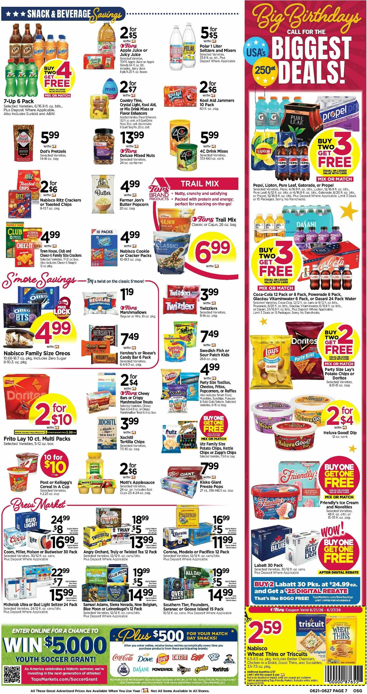Tops Friendly Markets Weekly Ad from June 21