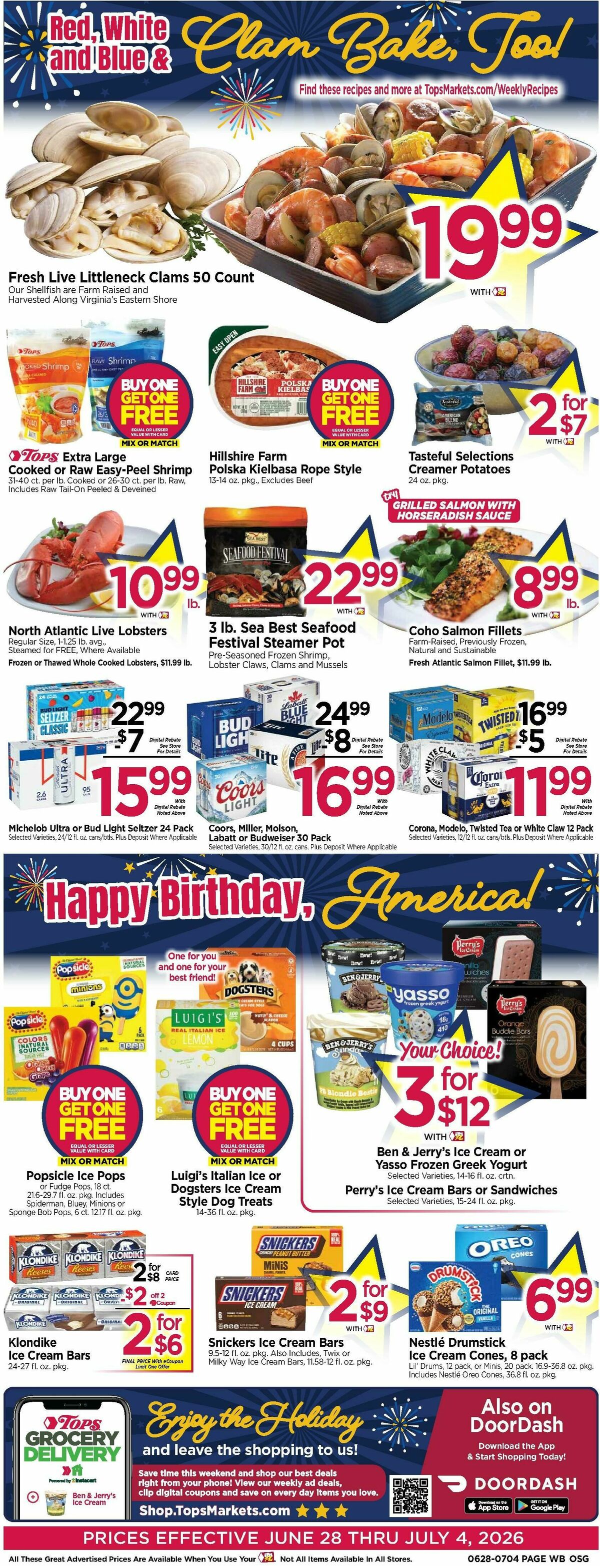 Tops Friendly Markets Weekly Ad from June 28