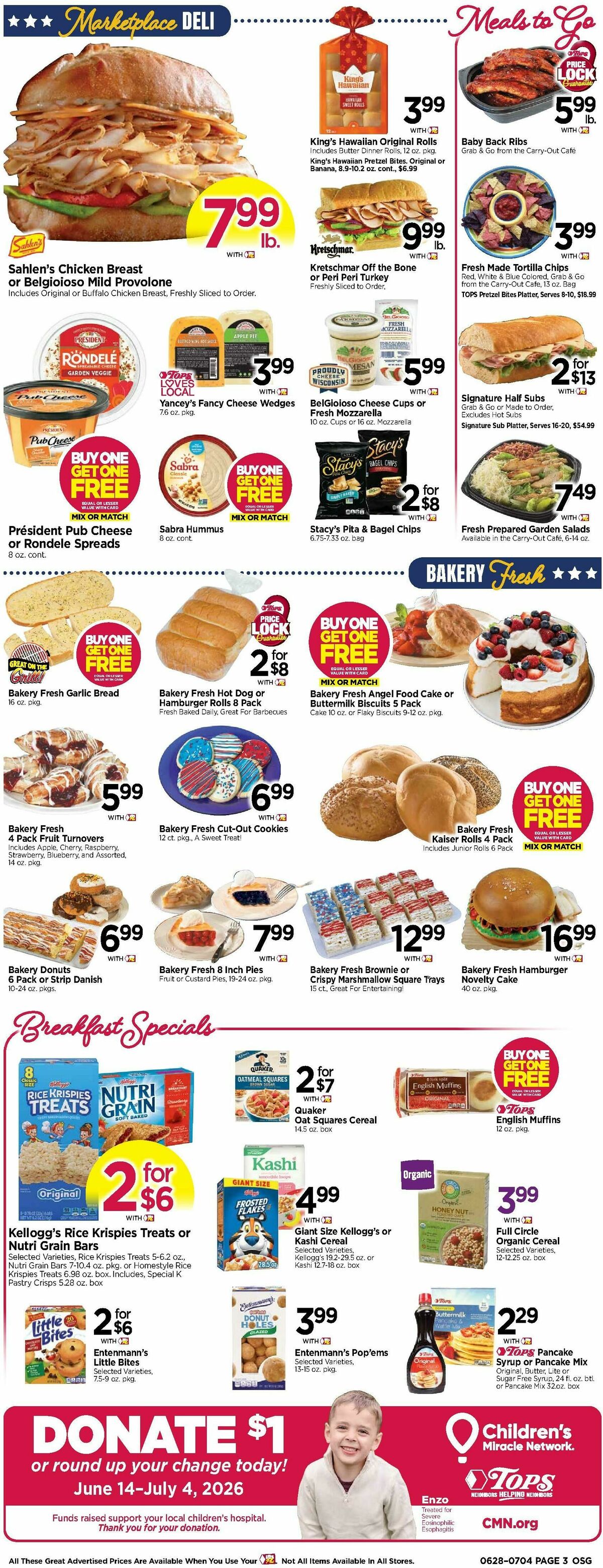 Tops Friendly Markets Weekly Ad from June 28