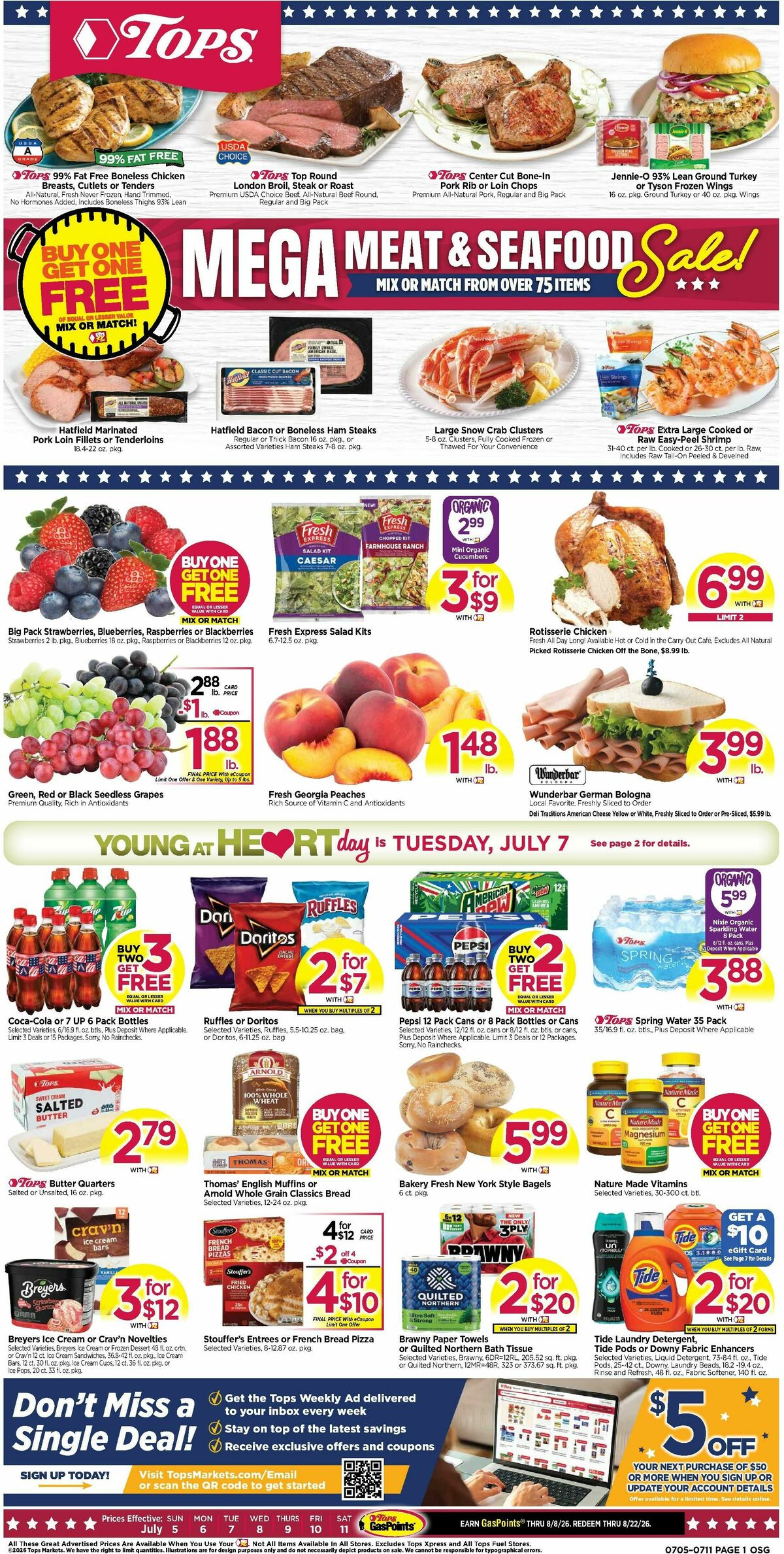Tops Friendly Markets Weekly Ad from July 5