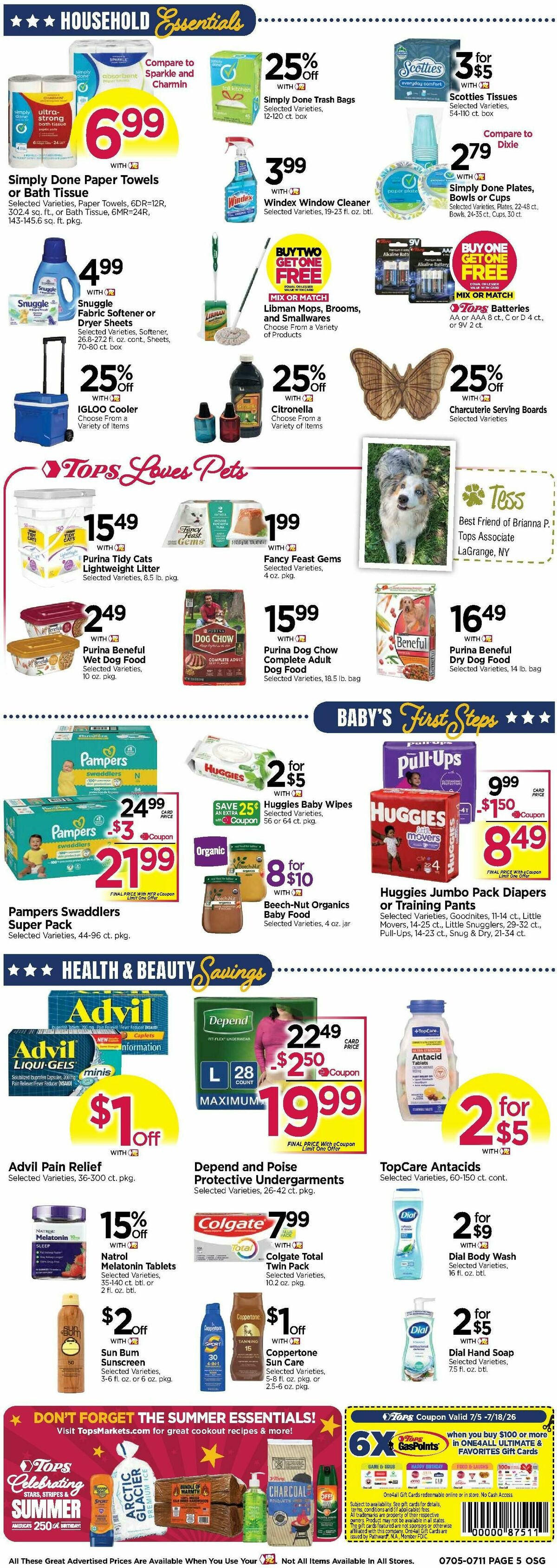 Tops Friendly Markets Weekly Ad from July 5