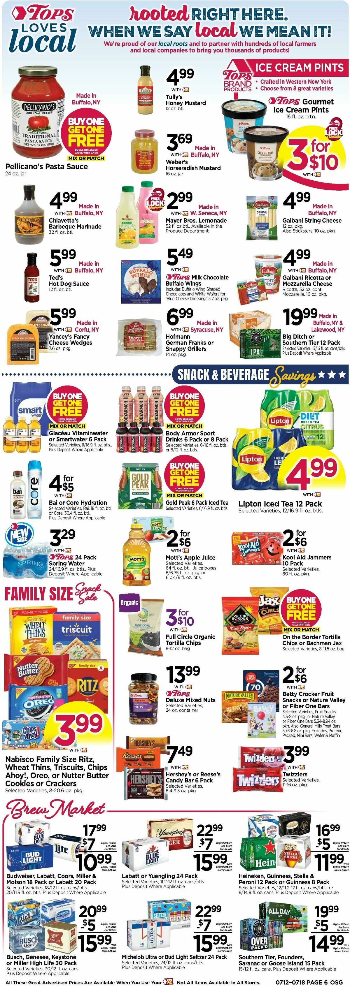 Tops Friendly Markets Weekly Ad from July 12