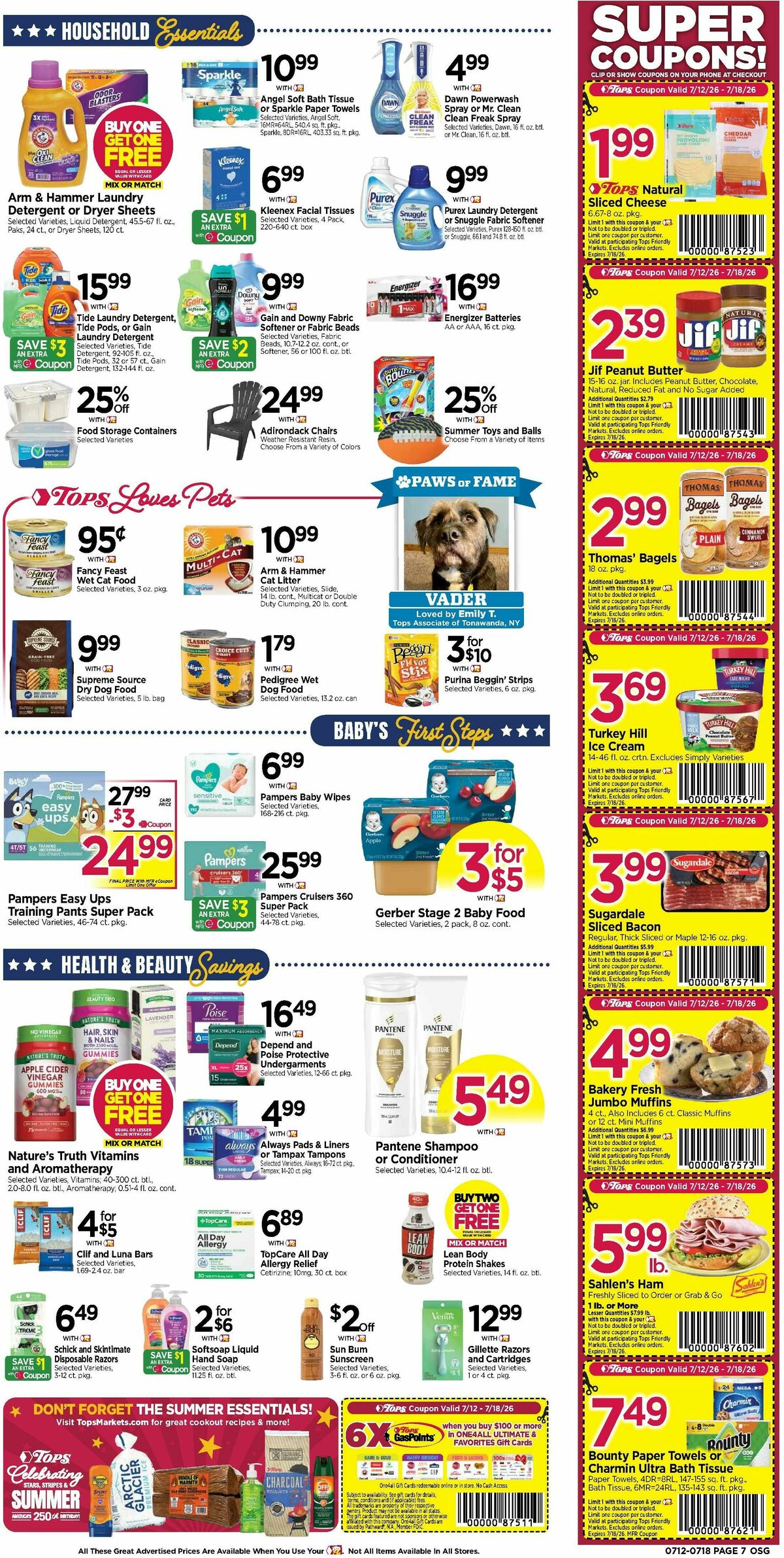 Tops Friendly Markets Weekly Ad from July 12