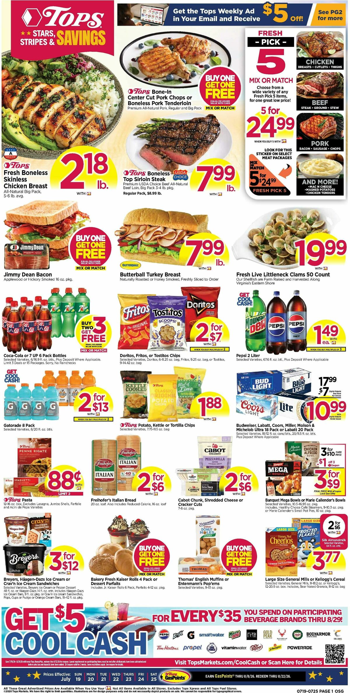 Tops Friendly Markets Weekly Ad from July 19