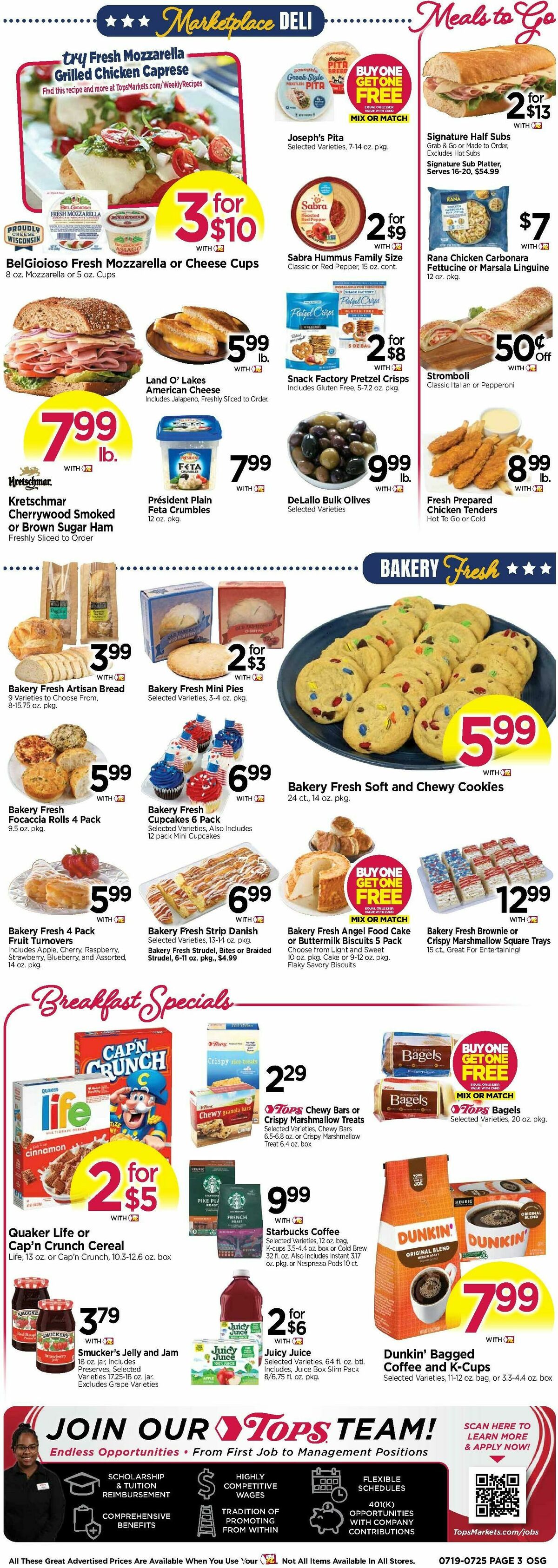 Tops Friendly Markets Weekly Ad from July 19