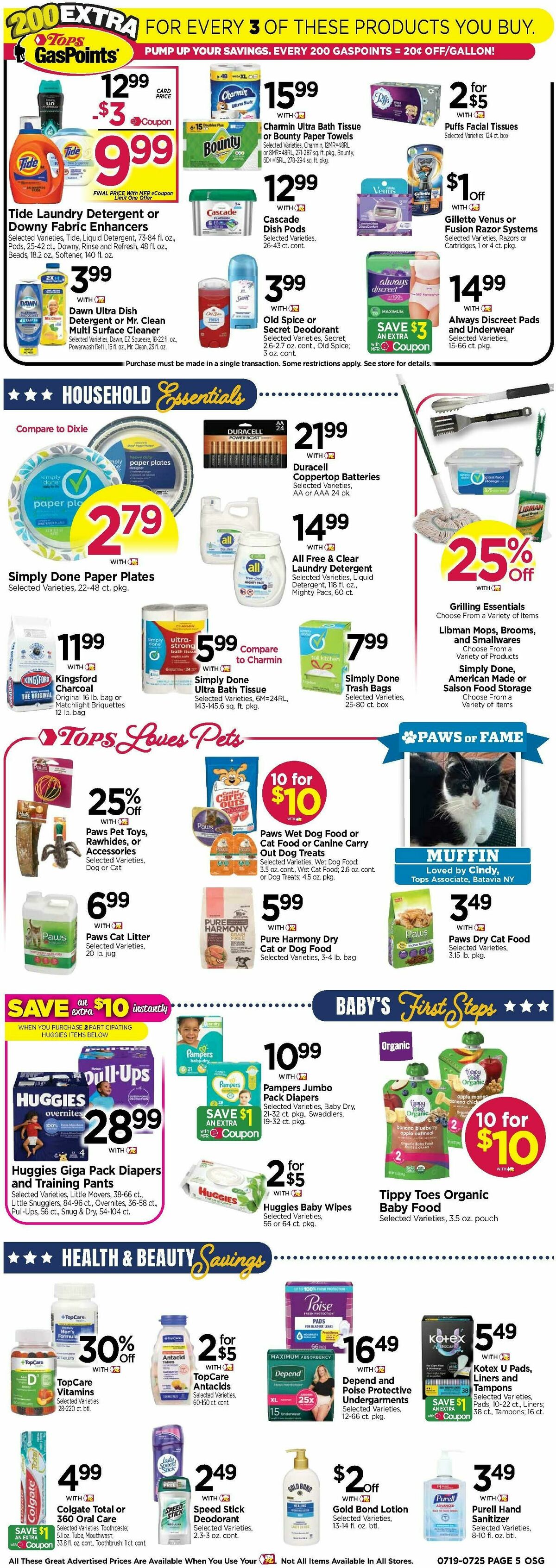 Tops Friendly Markets Weekly Ad from July 19