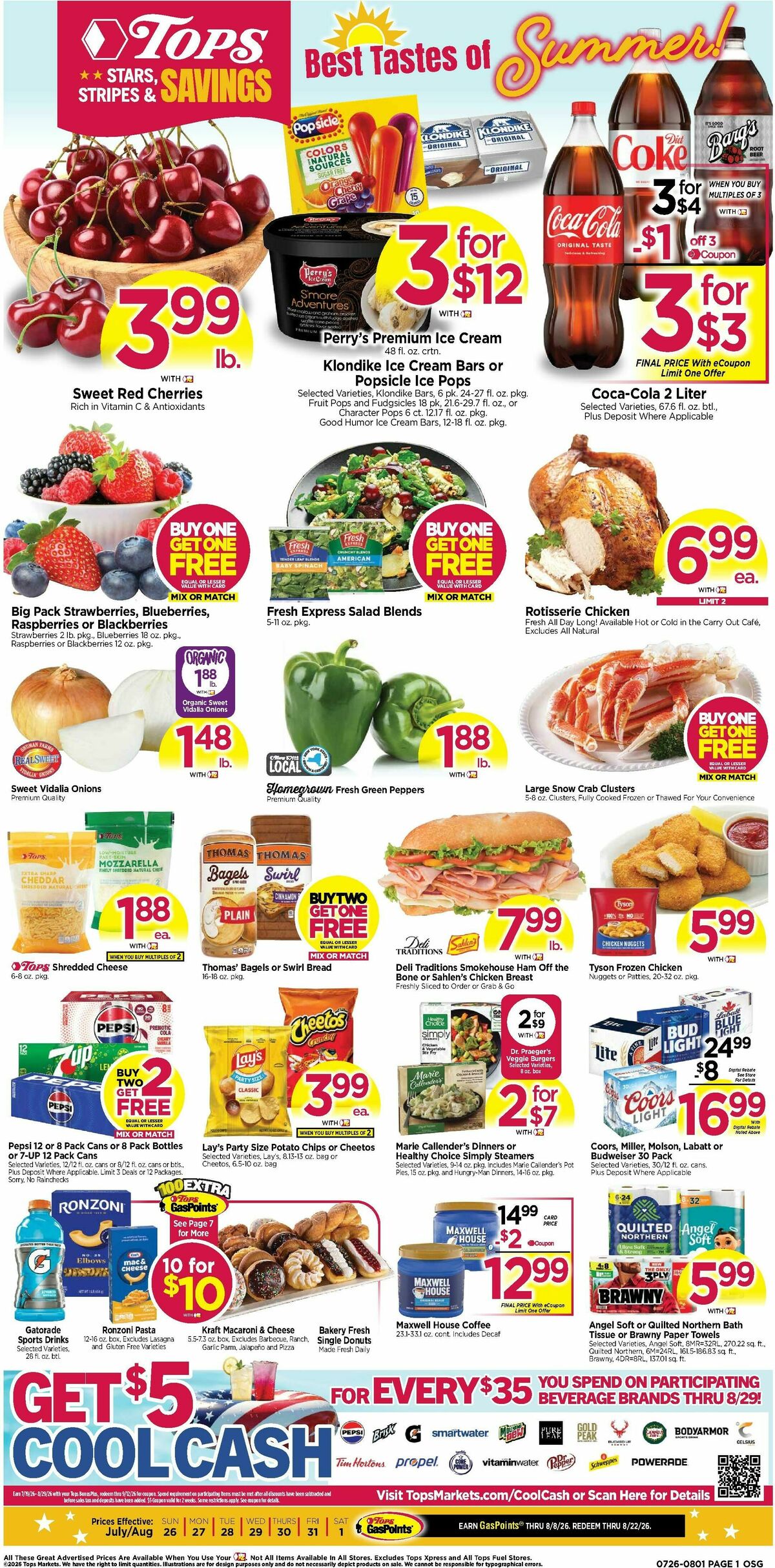 Tops Friendly Markets Weekly Ad from July 26