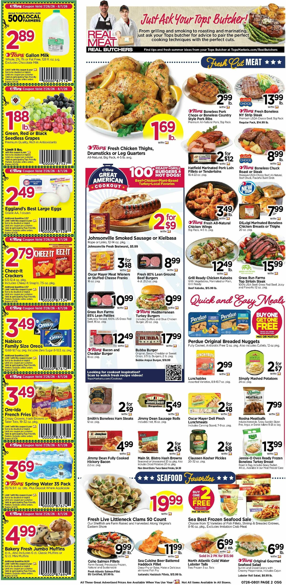 Tops Friendly Markets Weekly Ad from July 26