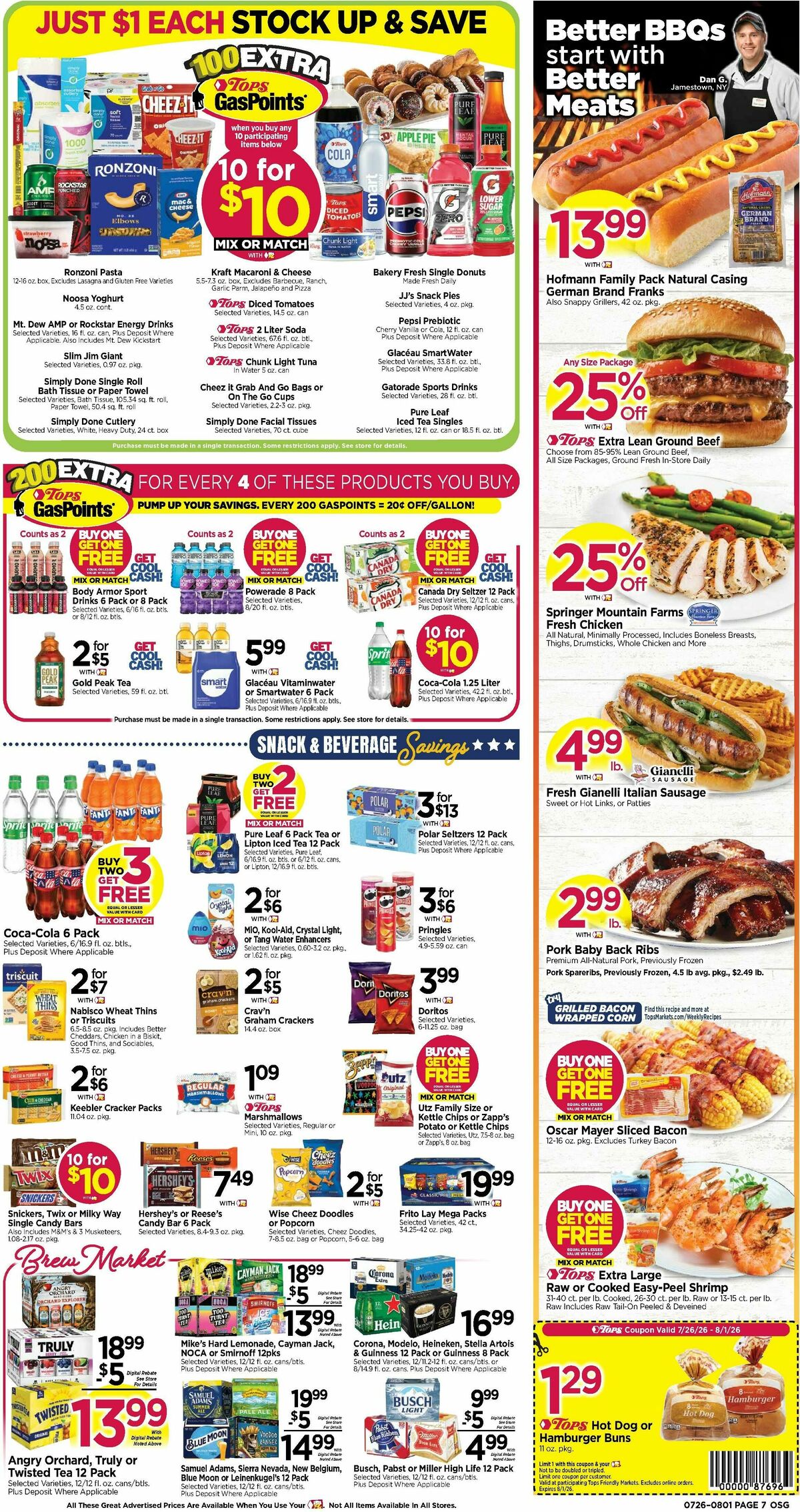Tops Friendly Markets Weekly Ad from July 26