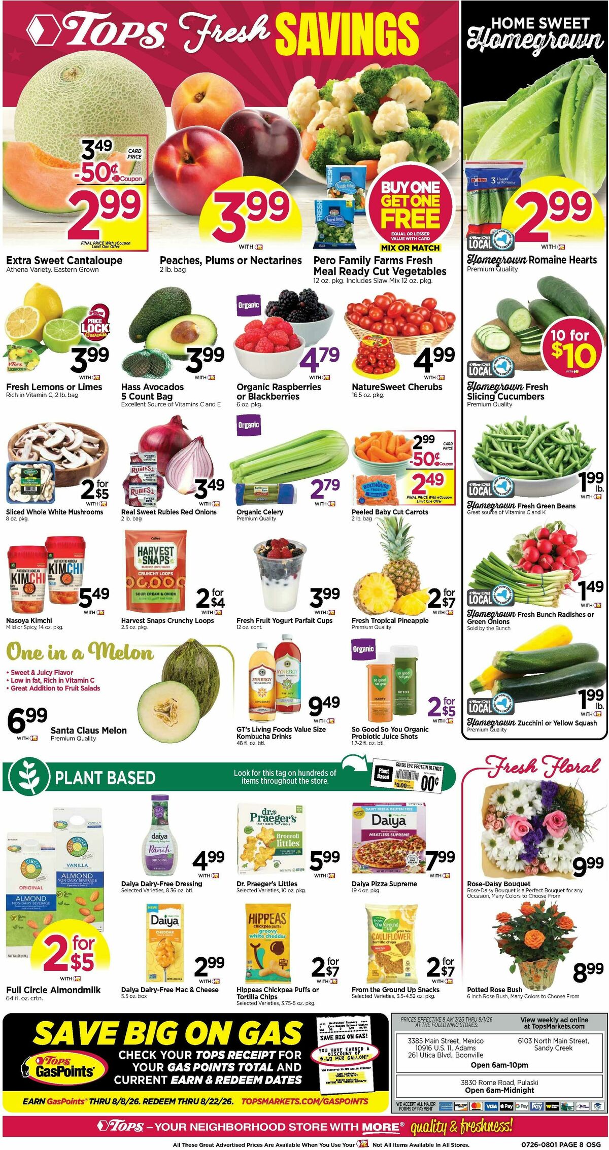 Tops Friendly Markets Weekly Ad from July 26
