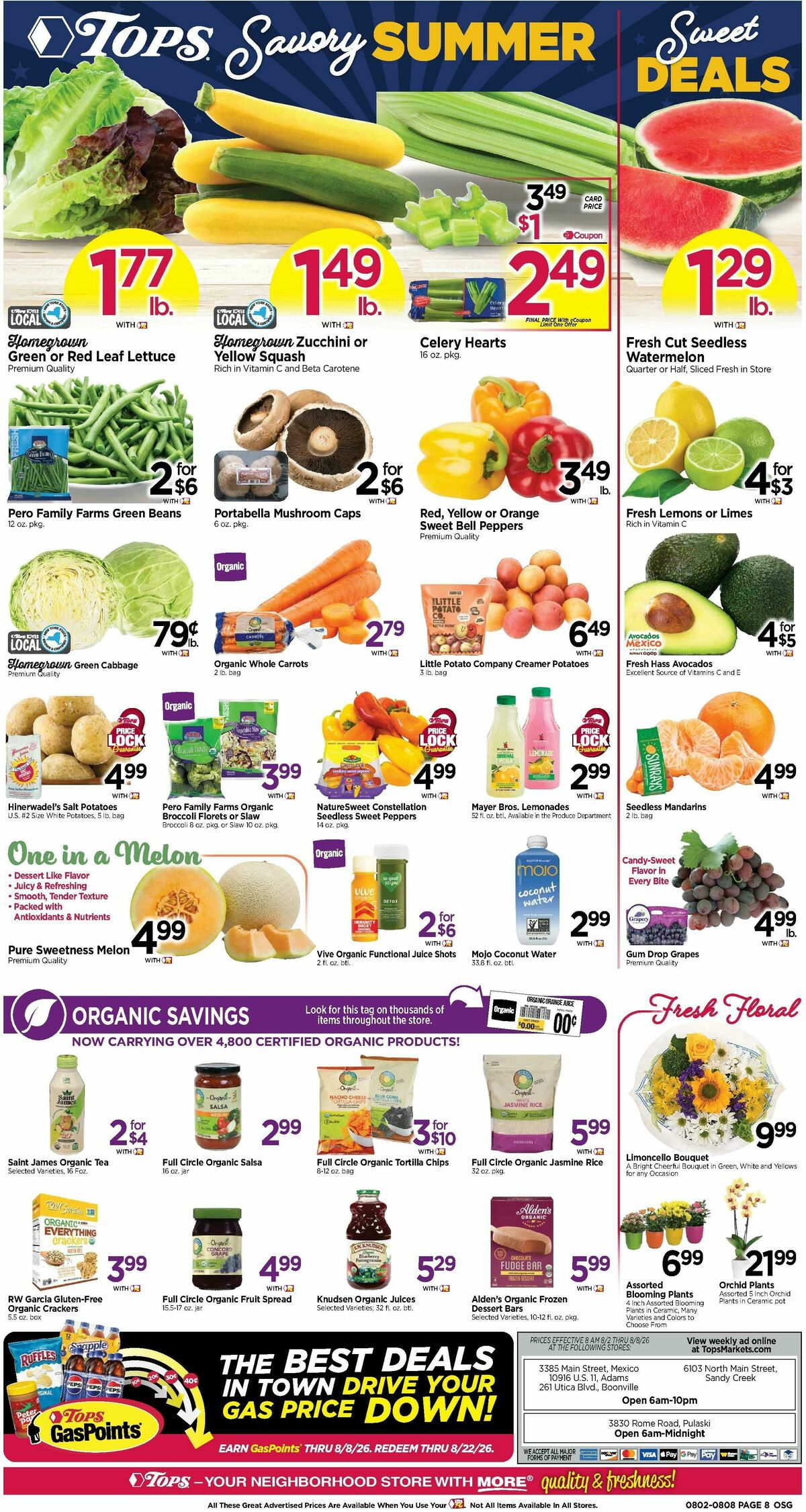 Tops Friendly Markets Weekly Ad from August 2