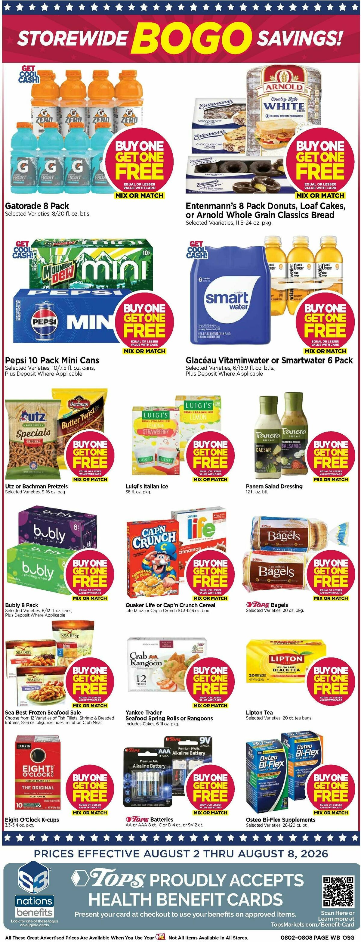 Tops Friendly Markets Weekly Ad from August 2