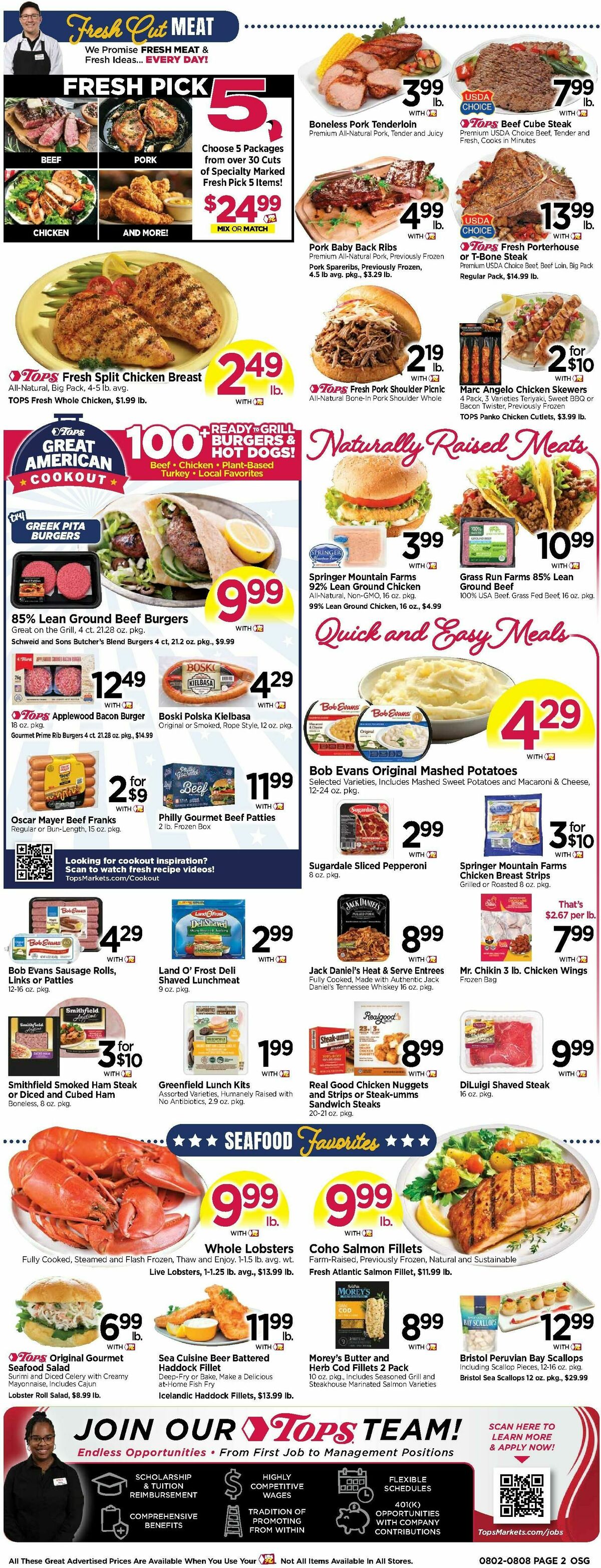 Tops Friendly Markets Weekly Ad from August 2