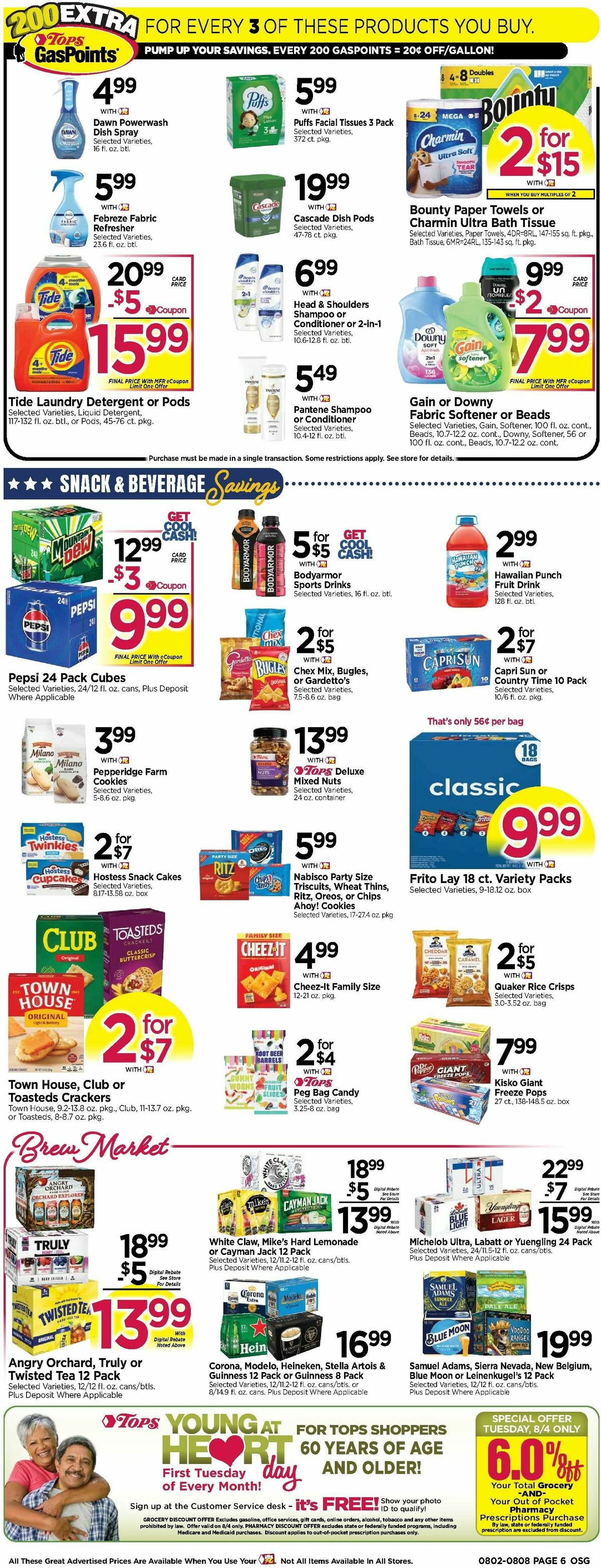 Tops Friendly Markets Weekly Ad from August 2