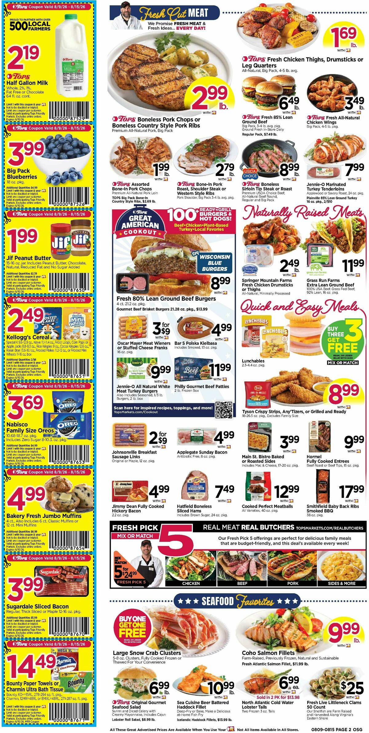 Tops Friendly Markets Weekly Ad from August 9