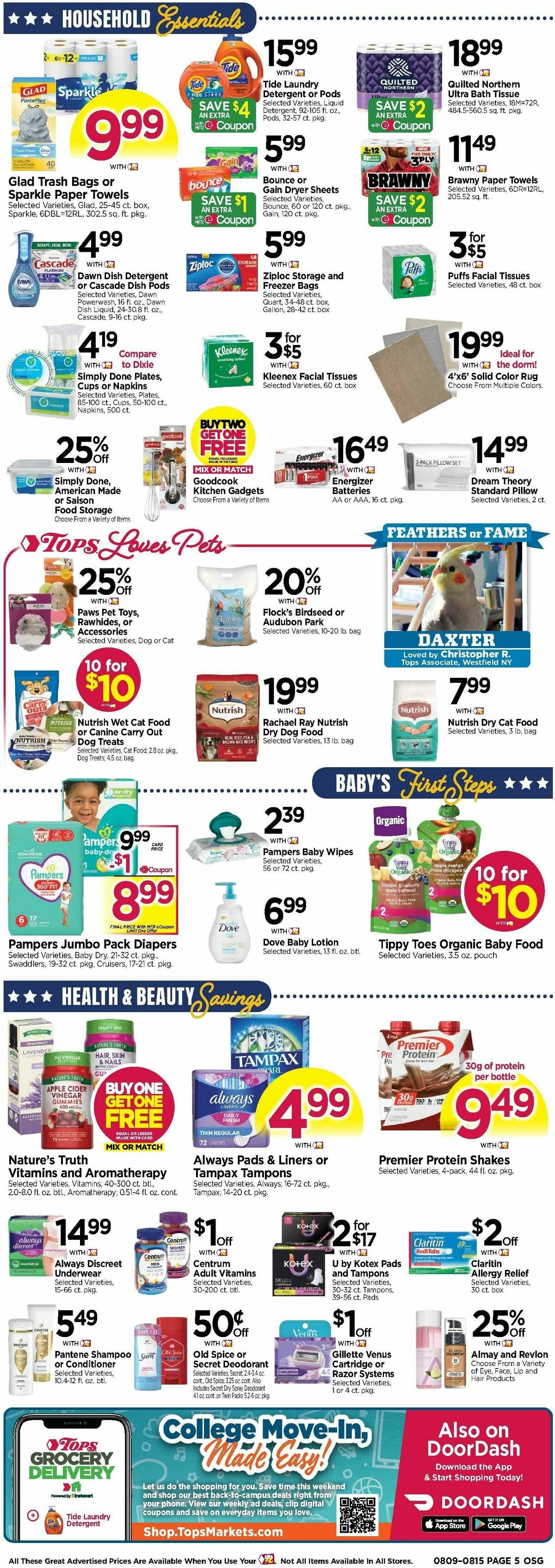 Tops Friendly Markets Weekly Ad from August 9