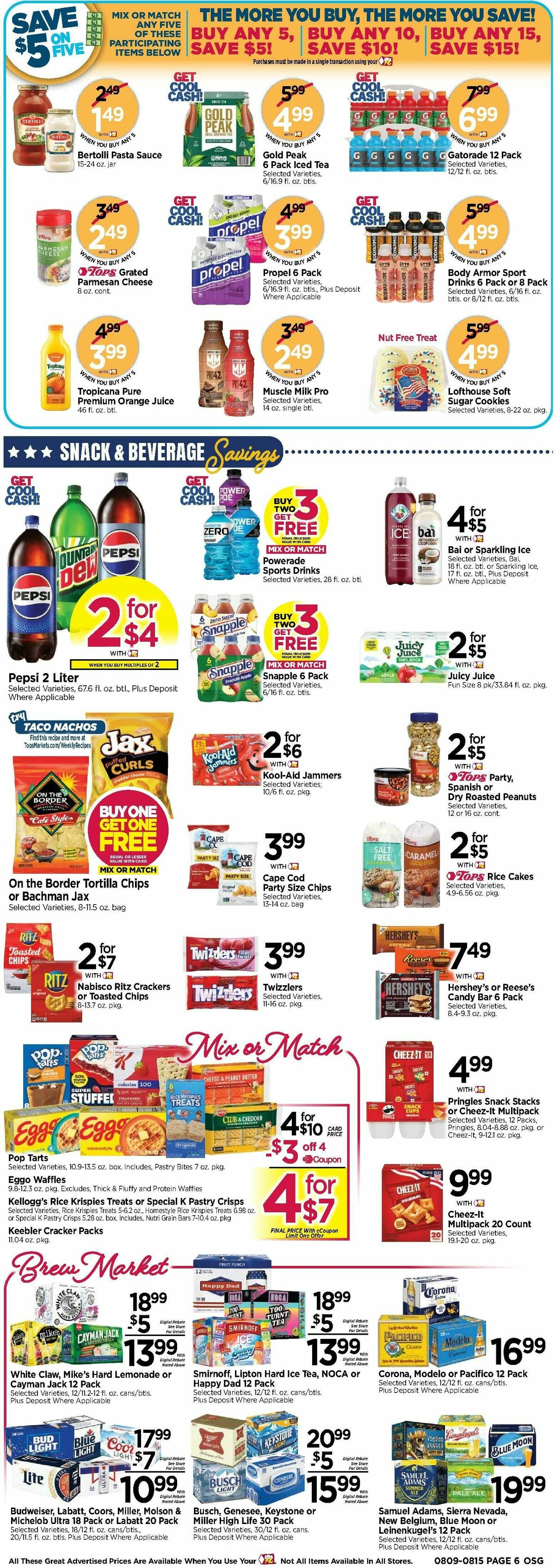 Tops Friendly Markets Weekly Ad from August 9