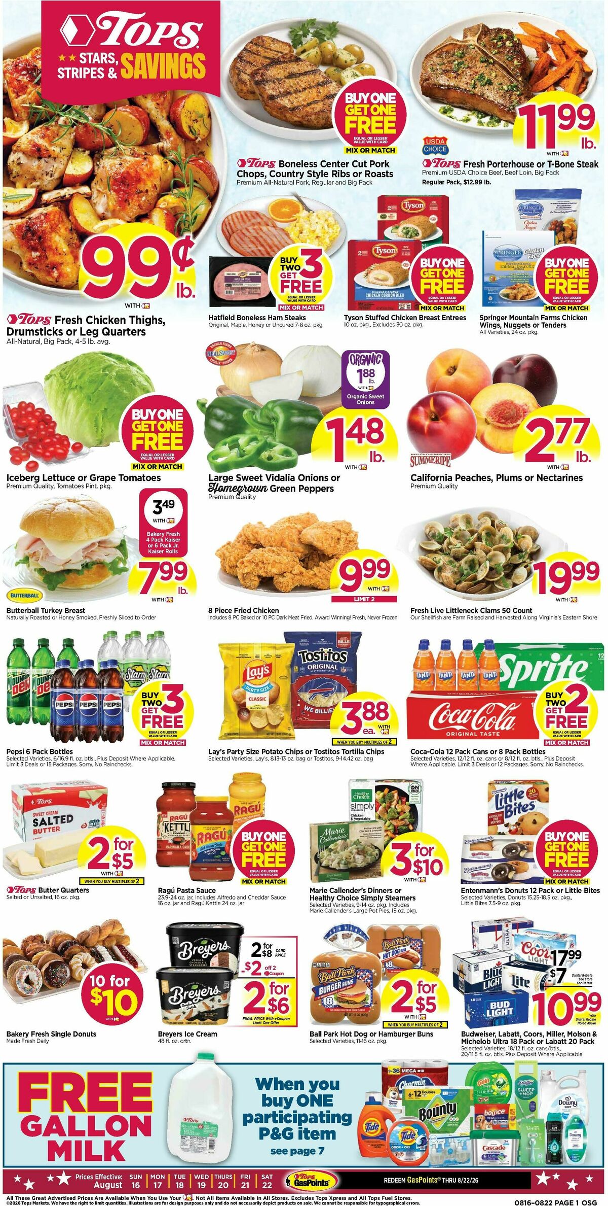 Tops Friendly Markets Weekly Ad from August 16