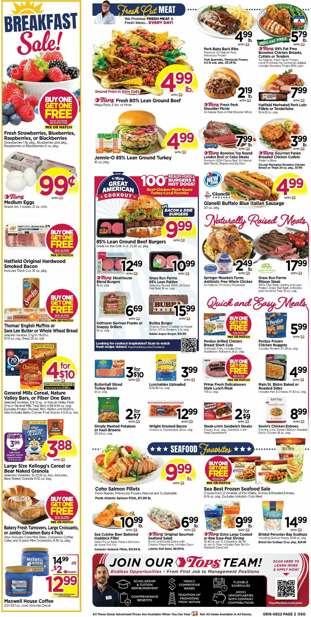 Tops Friendly Markets Weekly Ad from August 16