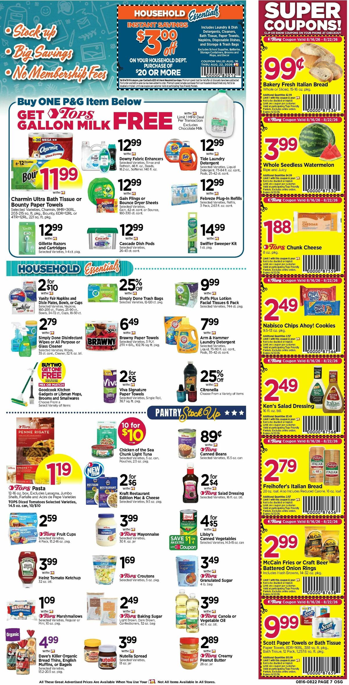 Tops Friendly Markets Weekly Ad from August 16